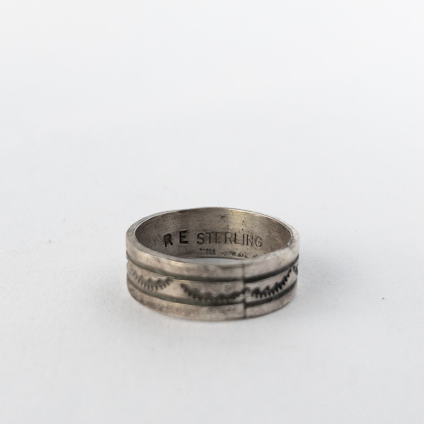NAVAJO SILVER RING(#20)6mm by RICK ENRIQUEZ var.2