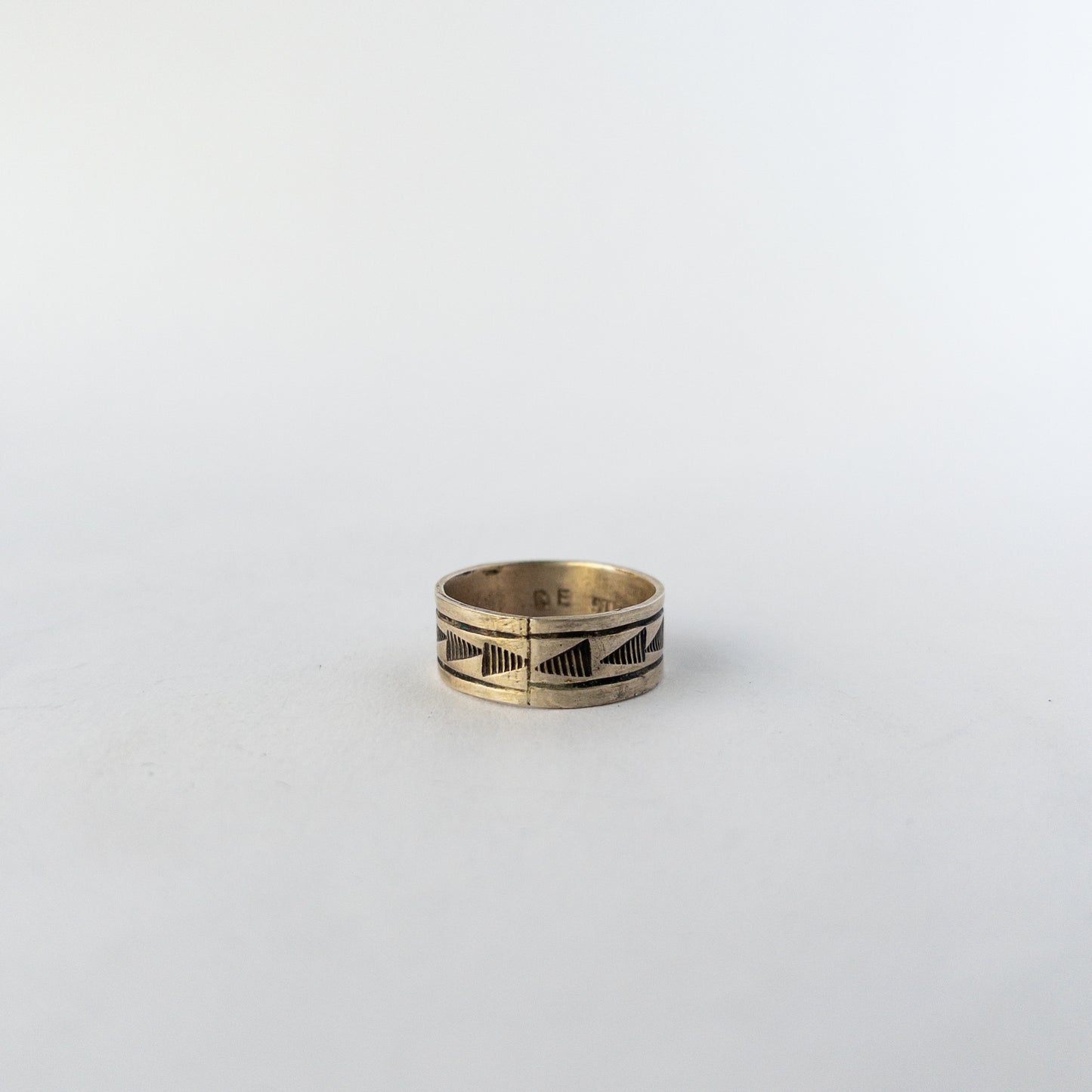 NAVAJO SILVER RING(#25) by RICK ENRIQUEZ var.5