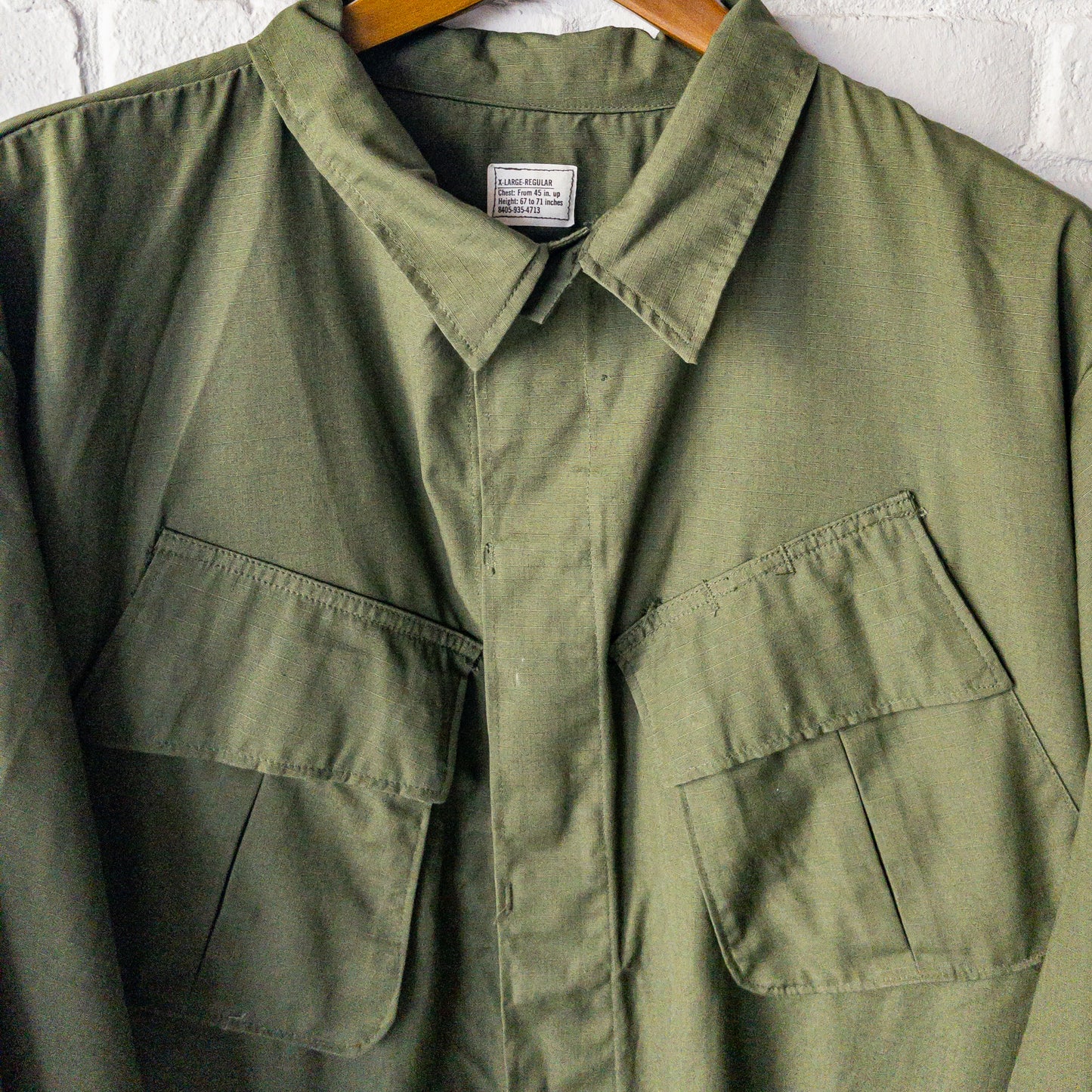 US ARMY JUNGLE FATIGUE JACKET 5TH 69'S DEAD STOCK