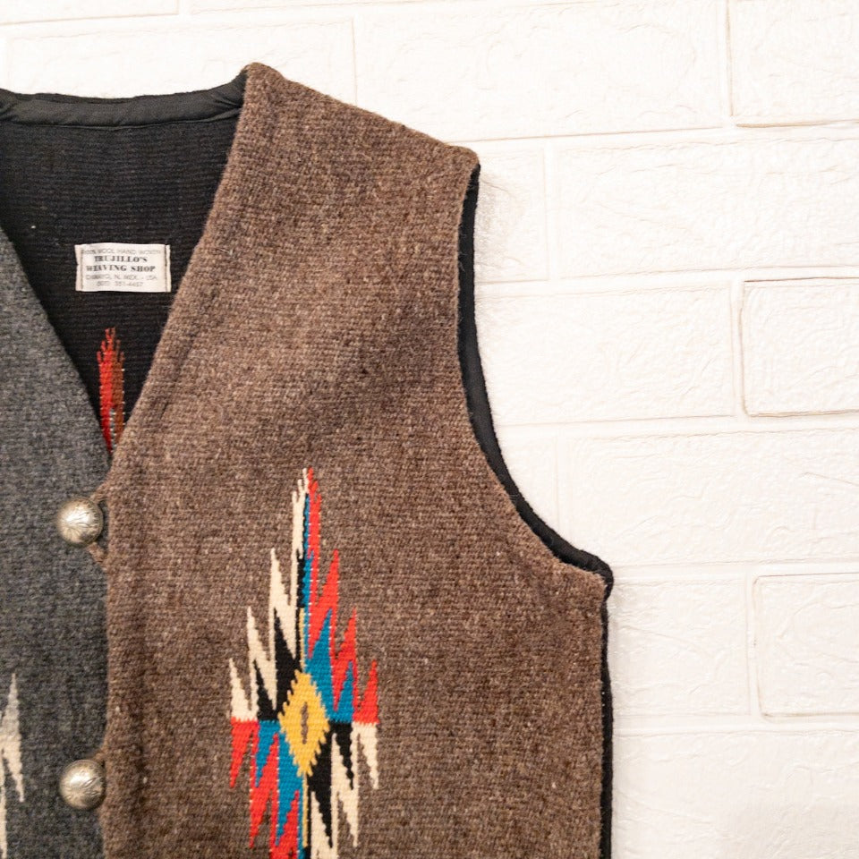 TRUJILLO’S CHIMAYO 3COLORS VEST(BROWN,GREY,BLACK)
