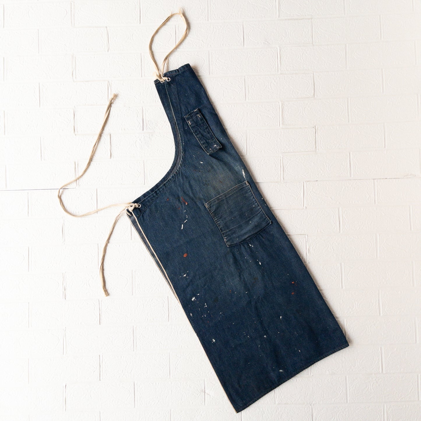 OLD DENIM WORK EPRON 1930-40'S VINTAGE