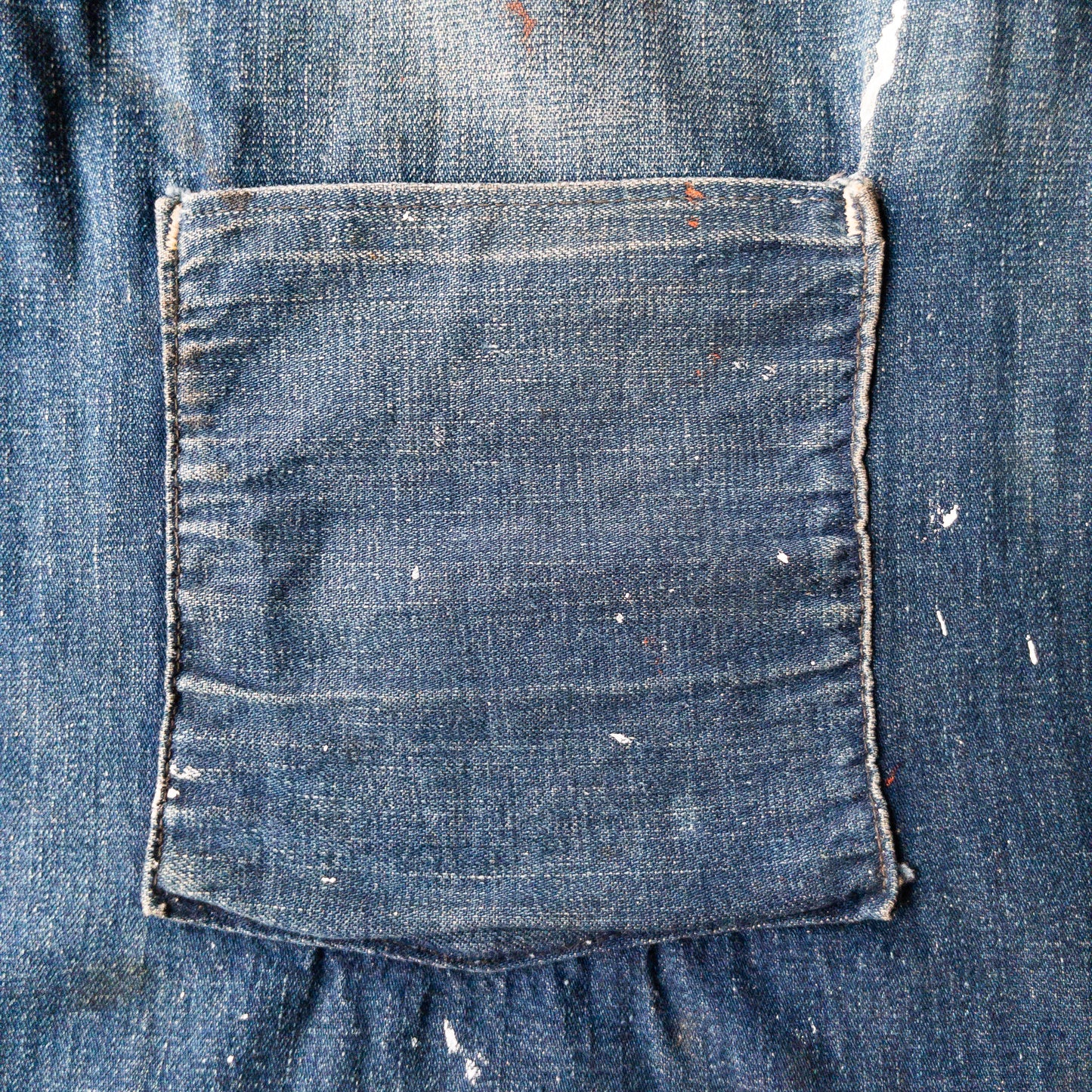 OLD DENIM WORK EPRON 1930-40'S VINTAGE