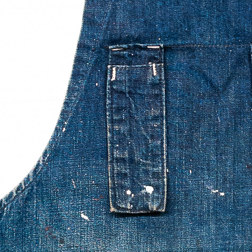 OLD DENIM WORK EPRON 1930-40'S VINTAGE