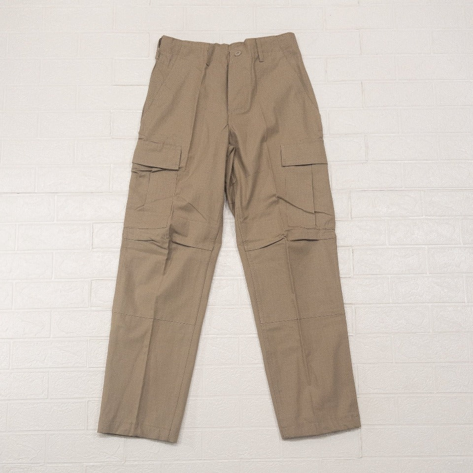 U.S. ARMY BDU RIPSTOP CARGO PANTS 1980'S(COTTON100)KHAKI