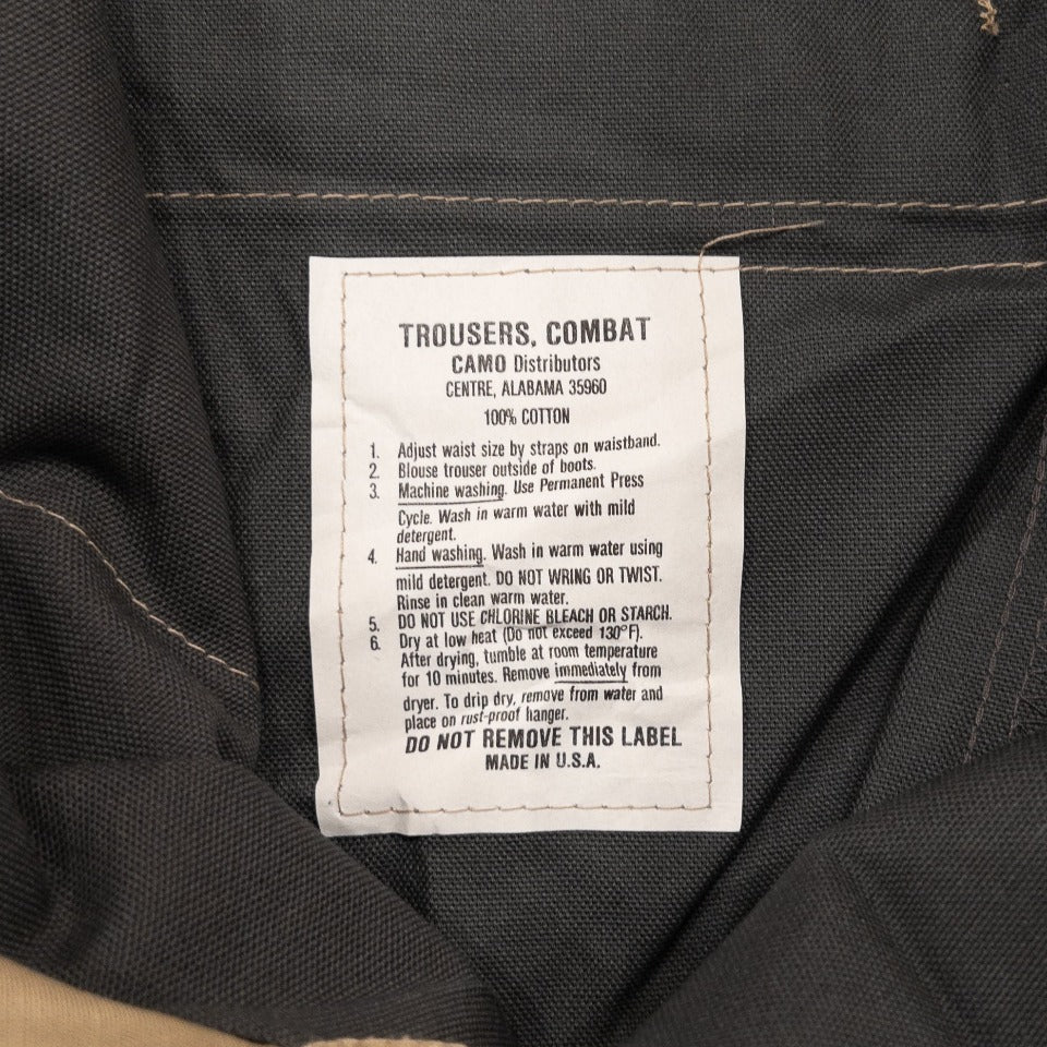 U.S. ARMY BDU RIPSTOP CARGO PANTS 1980'S(COTTON100)KHAKI