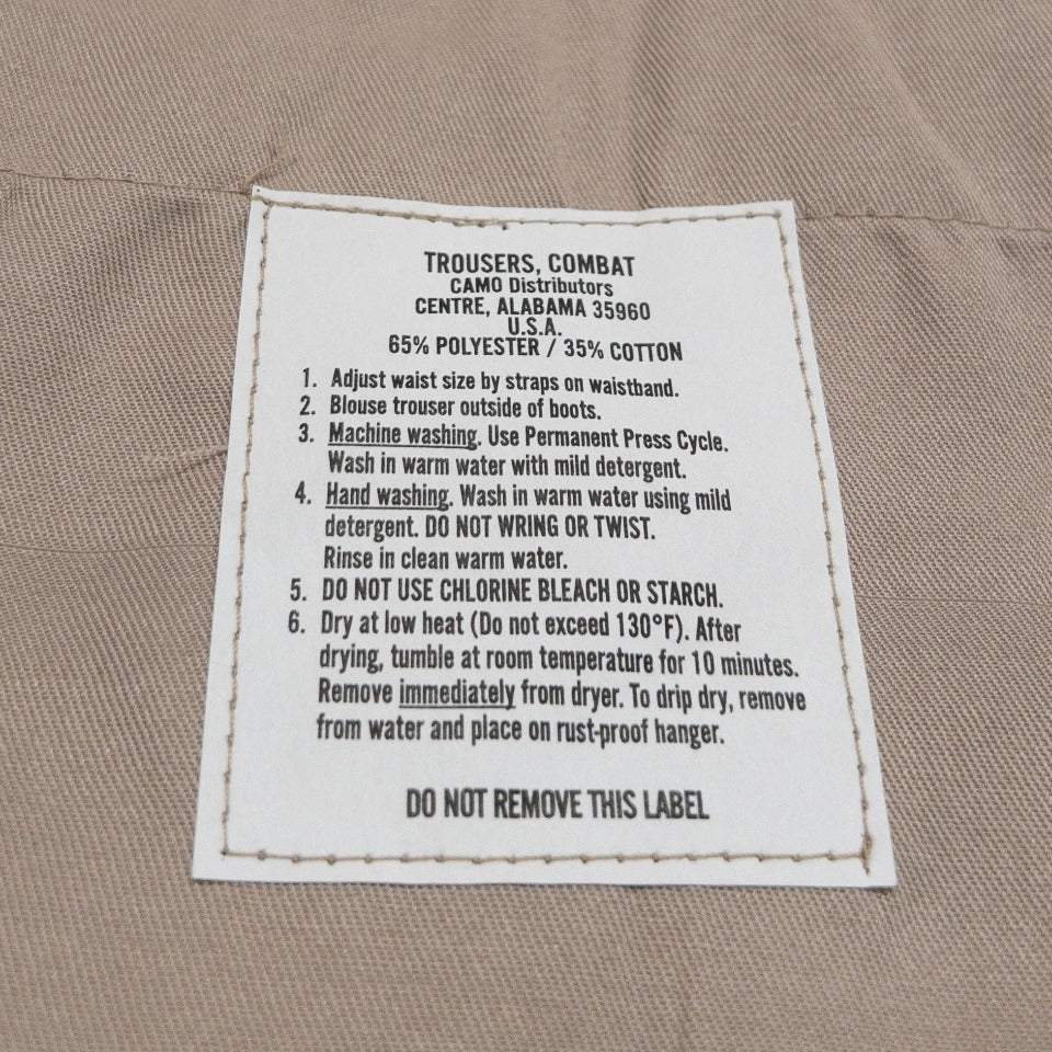 US ARMY BDU RIPSTOP CARGO PANTS 1980'S(P65,C35/KHAKI)