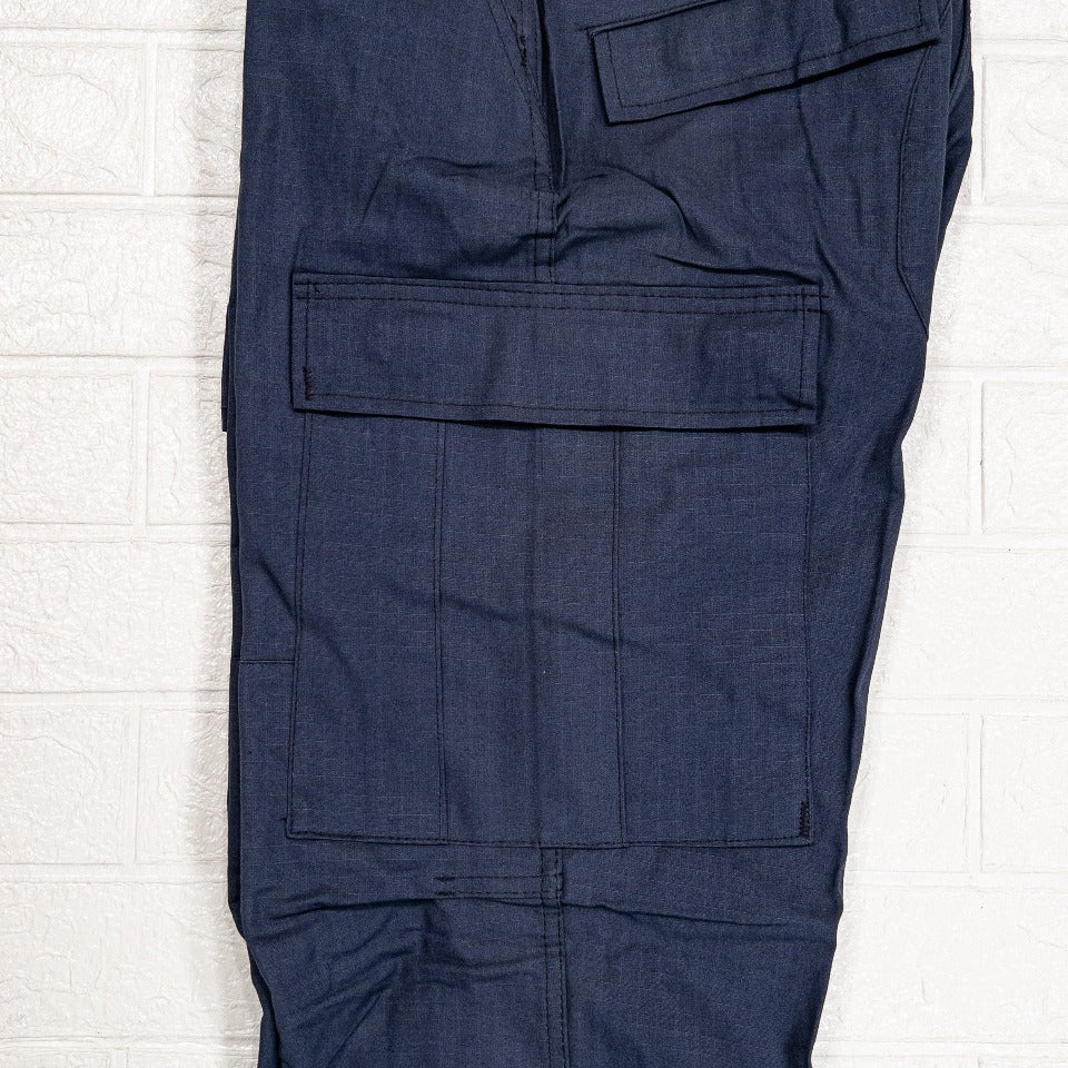 U.S. ARMY BDU RIPSTOP CARGO PANTS 1980'S(COTTON100)NAVY