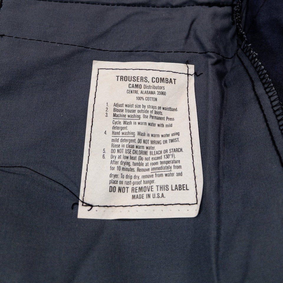 U.S. ARMY BDU RIPSTOP CARGO PANTS 1980'S(COTTON100)NAVY