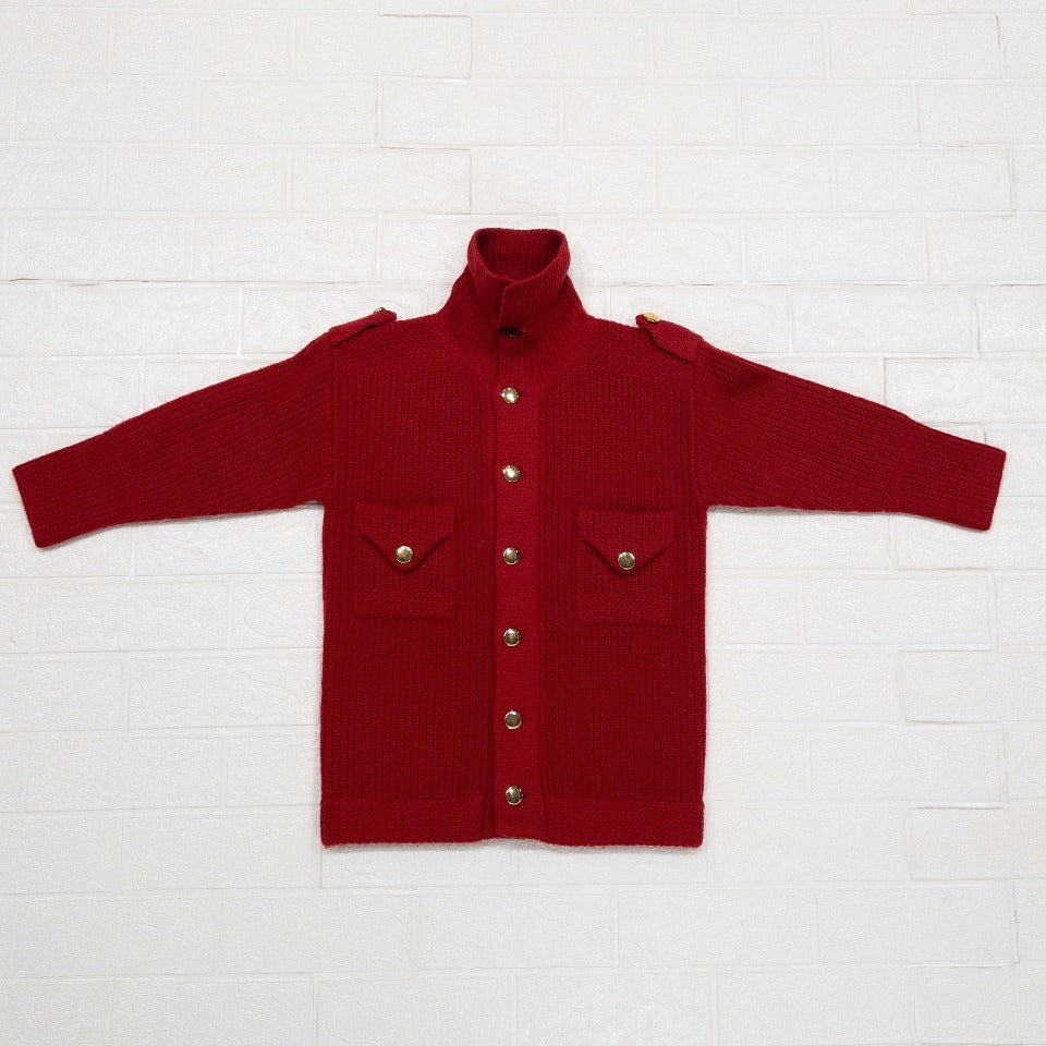 BRITISH WOMEN’S KNIT 1950'S VINTAGE(RED)