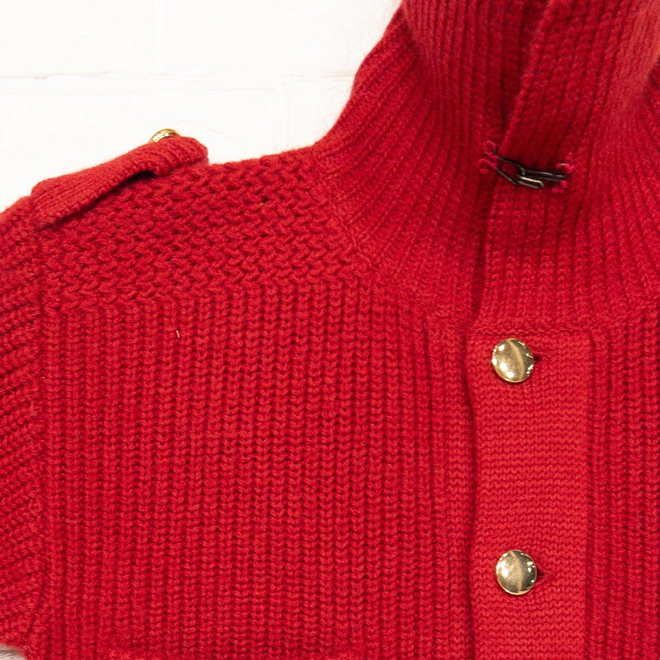BRITISH WOMEN’S KNIT 1950'S VINTAGE(RED)