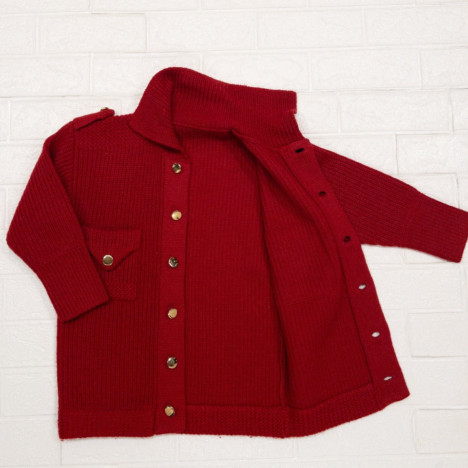 BRITISH WOMEN’S KNIT 1950'S VINTAGE(RED)