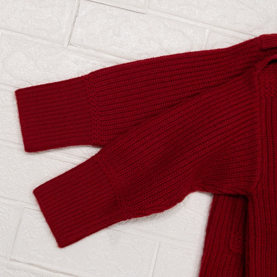 BRITISH WOMEN’S KNIT 1950'S VINTAGE(RED)