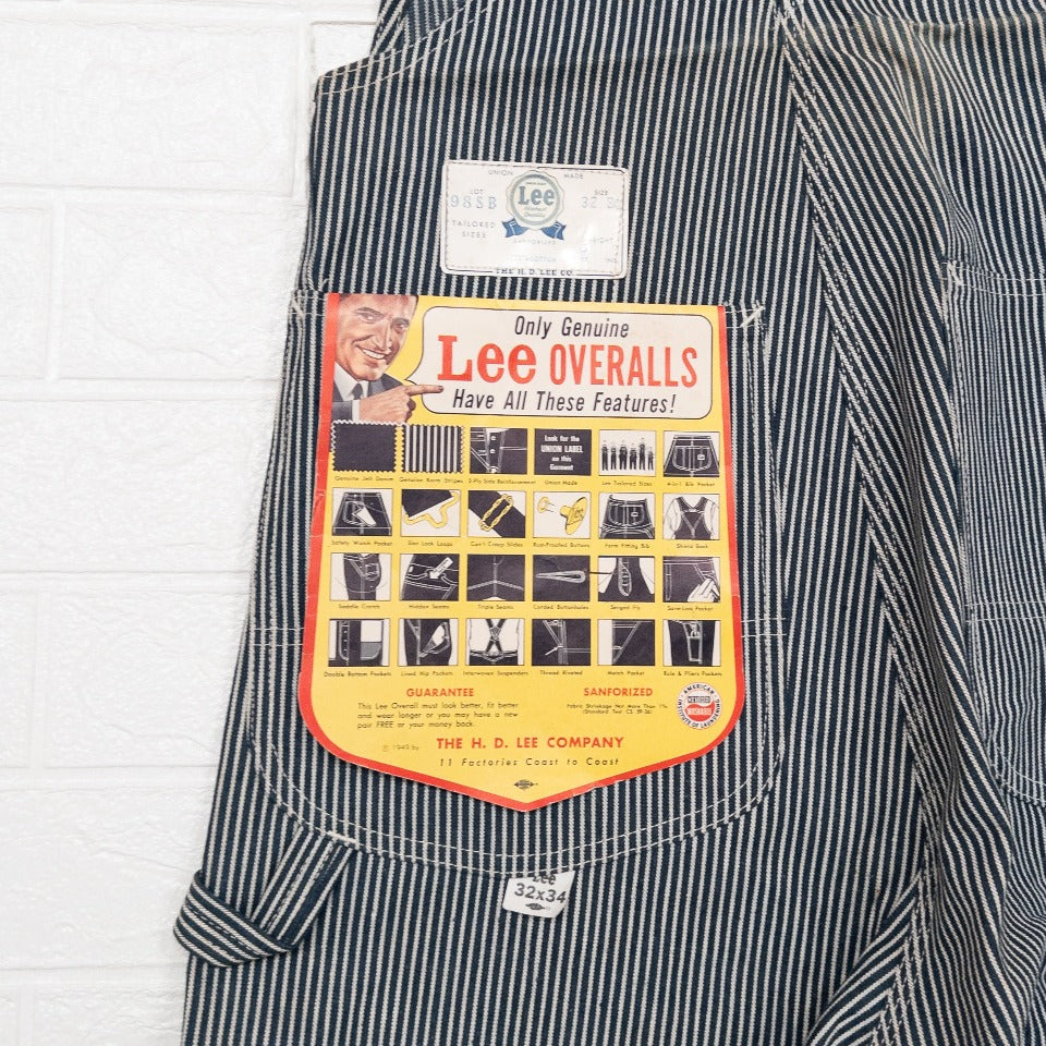 LEE STRIPE OVERALL 1950’S DEAD STOCK