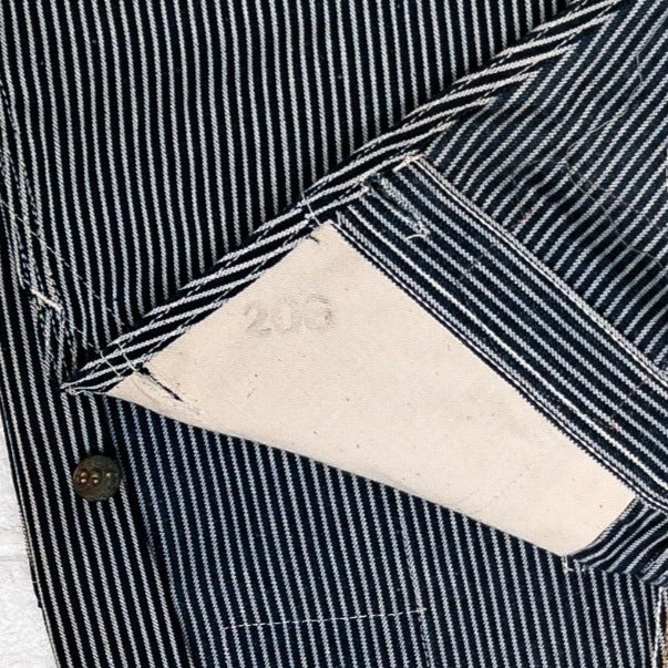 LEE STRIPE OVERALL 1950’S DEAD STOCK