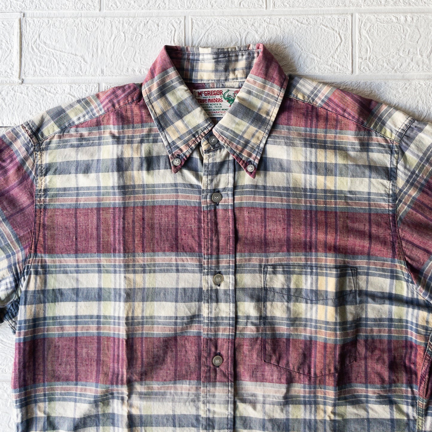McGREGOR TRUE MADRAS SHIRTS VINTAGE 1950'S