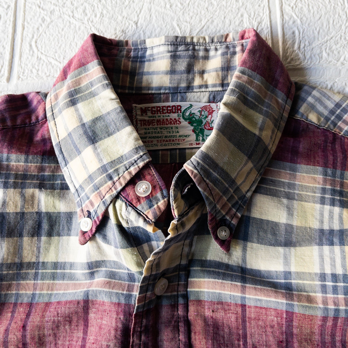 McGREGOR TRUE MADRAS SHIRTS VINTAGE 1950'S