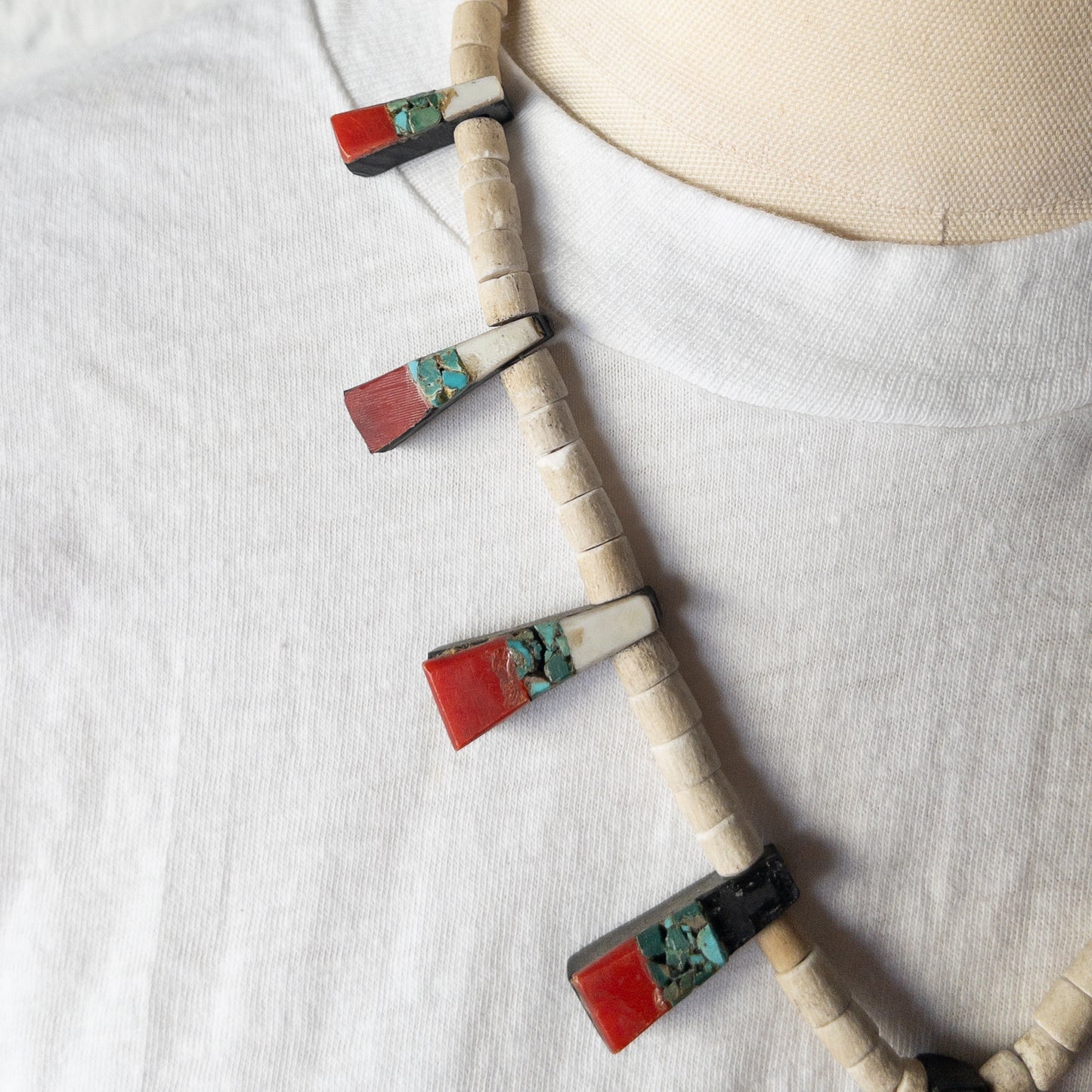 SANTO DOMINGO BATTERY BIRD NECKLACES THUNDERBIRD 1930'S ④