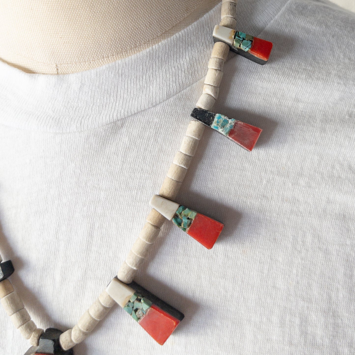 SANTO DOMINGO BATTERY BIRD NECKLACES THUNDERBIRD 1930'S ④