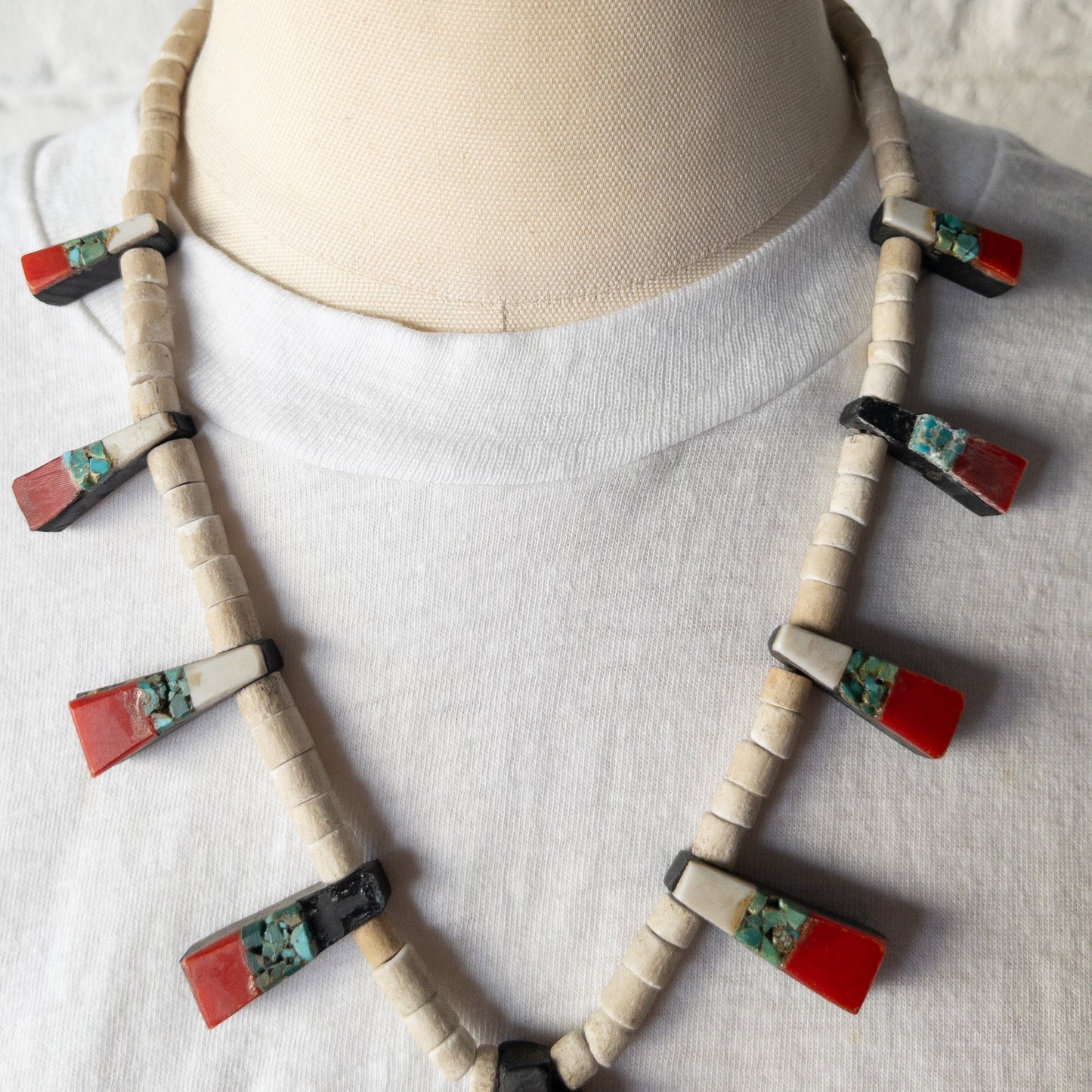 SANTO DOMINGO BATTERY BIRD NECKLACES THUNDERBIRD 1930'S ④