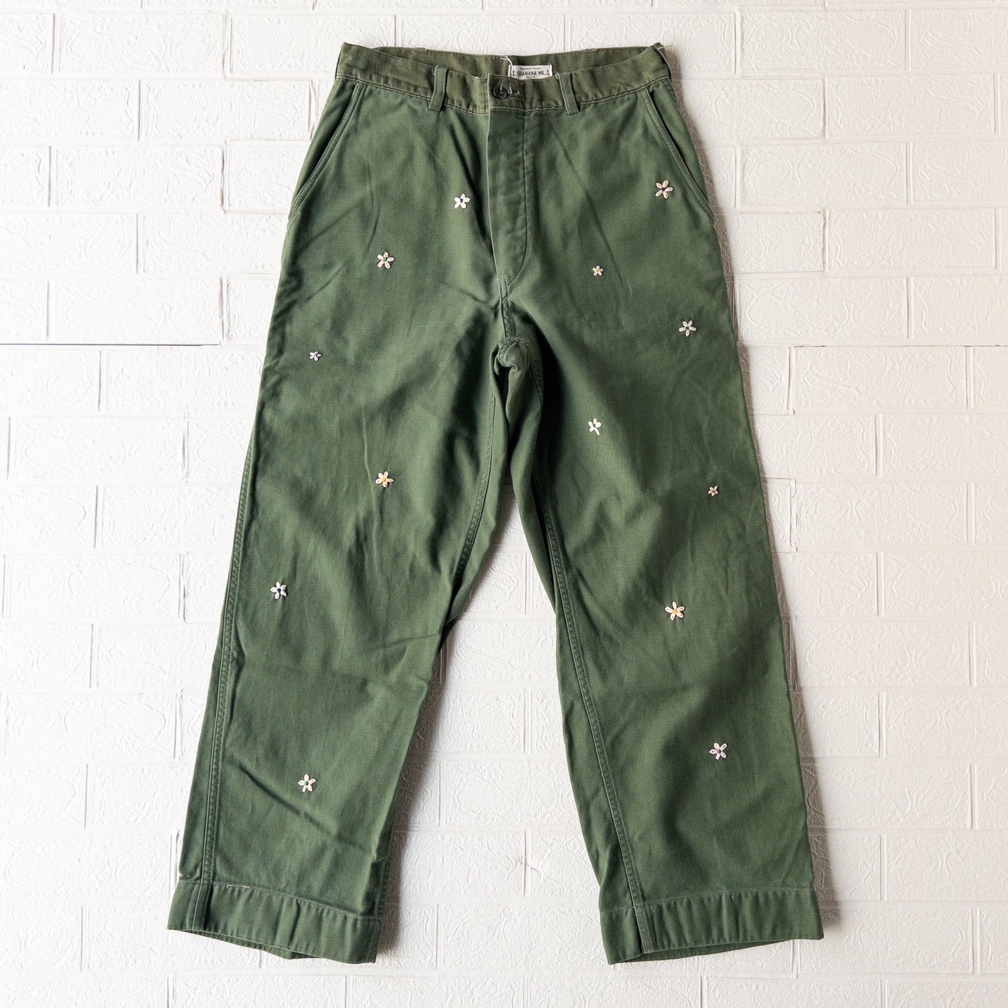 SHANANA MIL DAISY® U.S. ARMY COTTON SATEEN BAKER PANTS(OG107)var.1