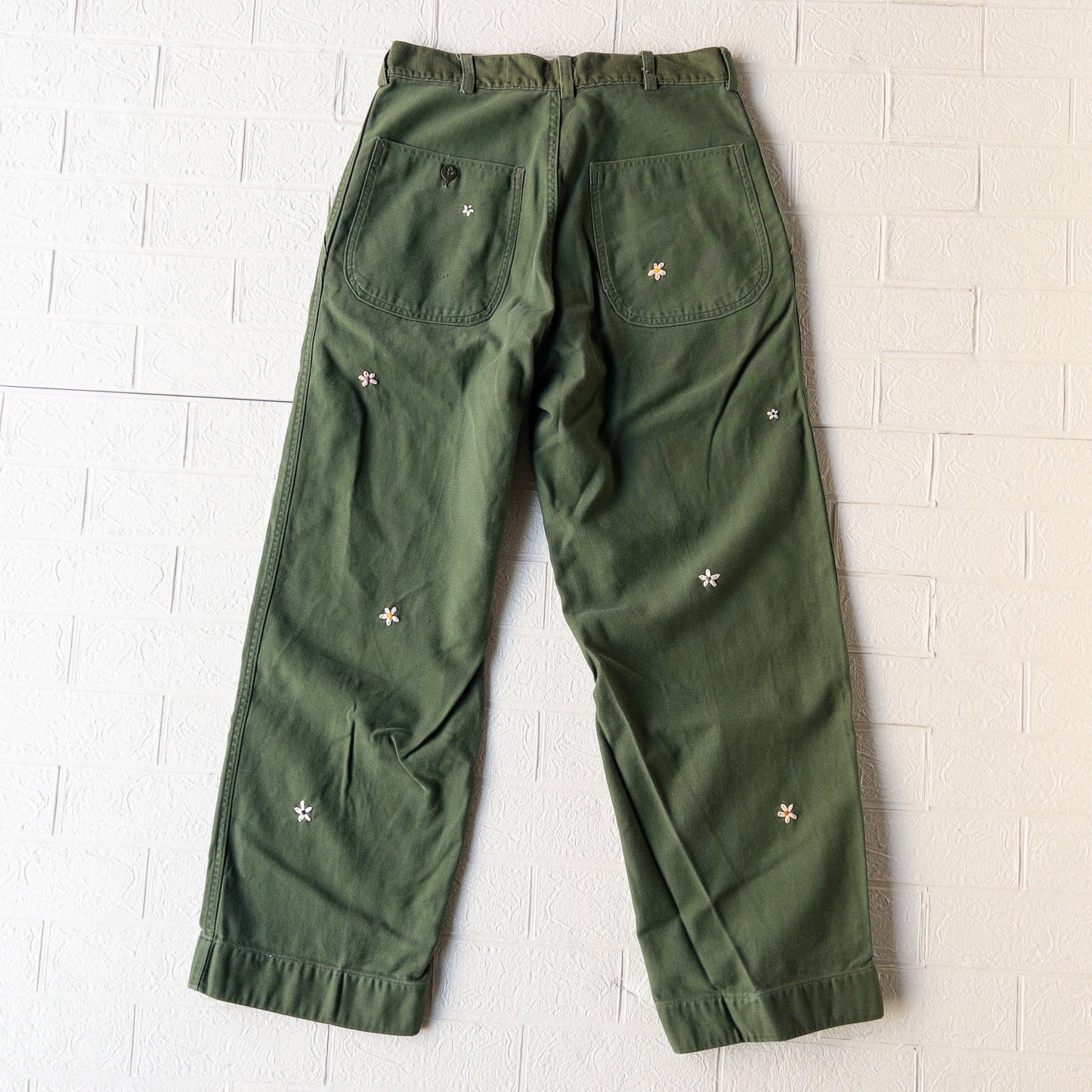 SHANANA MIL DAISY® U.S. ARMY COTTON SATEEN BAKER PANTS(OG107)var.1