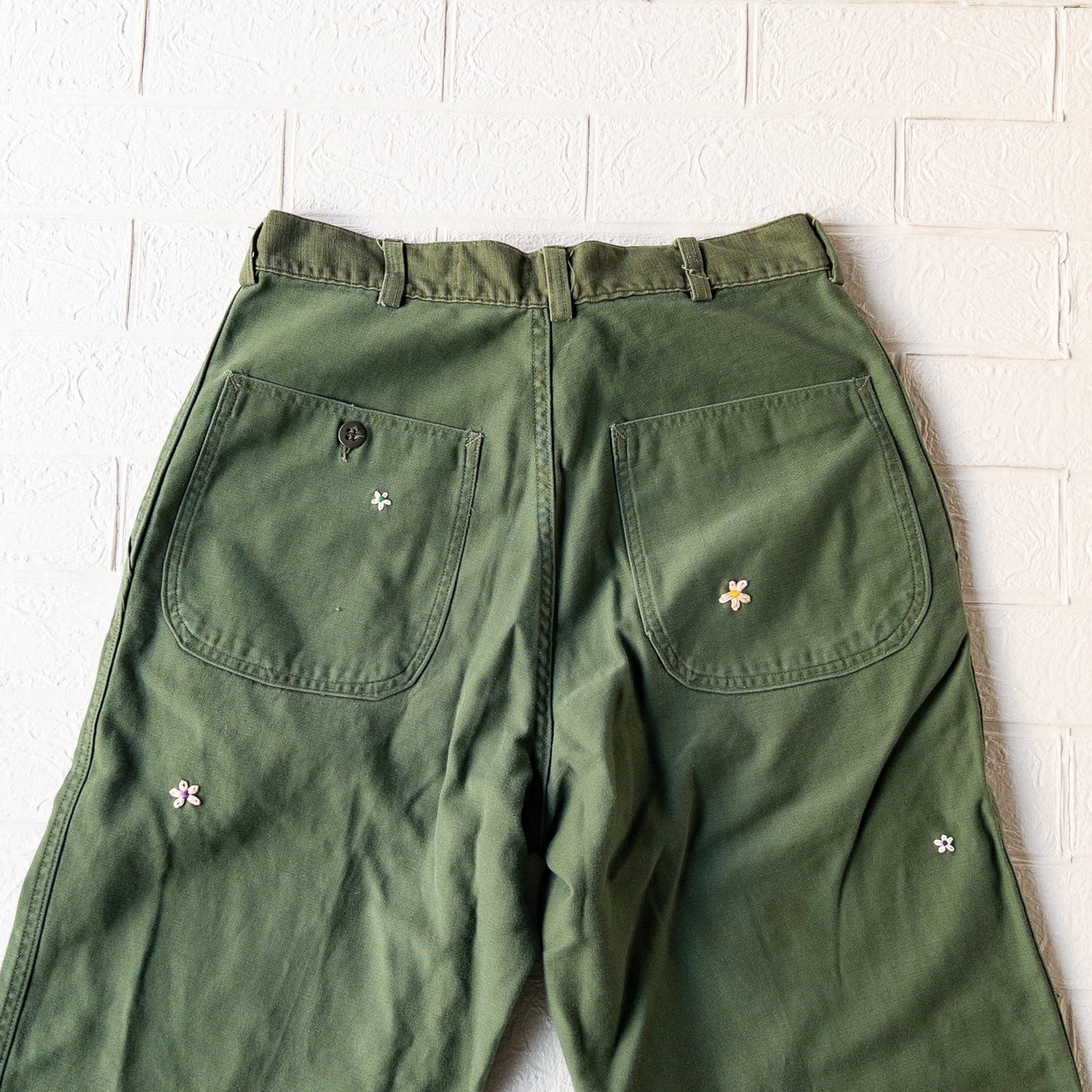 SHANANA MIL DAISY® U.S. ARMY COTTON SATEEN BAKER PANTS(OG107)var.1