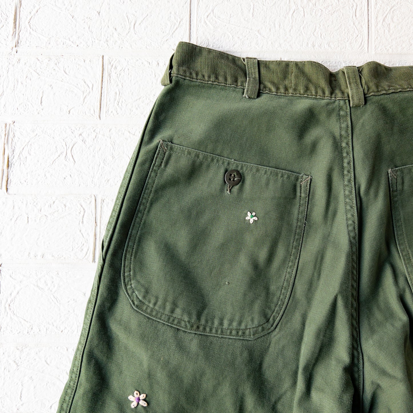 SHANANA MIL DAISY® U.S. ARMY COTTON SATEEN BAKER PANTS(OG107)var.1