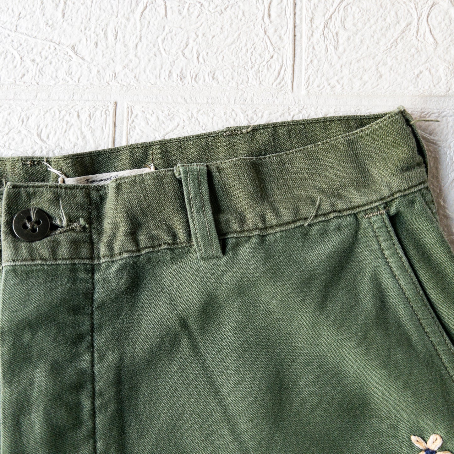SHANANA MIL DAISY® U.S. ARMY COTTON SATEEN BAKER PANTS(OG107)var.1