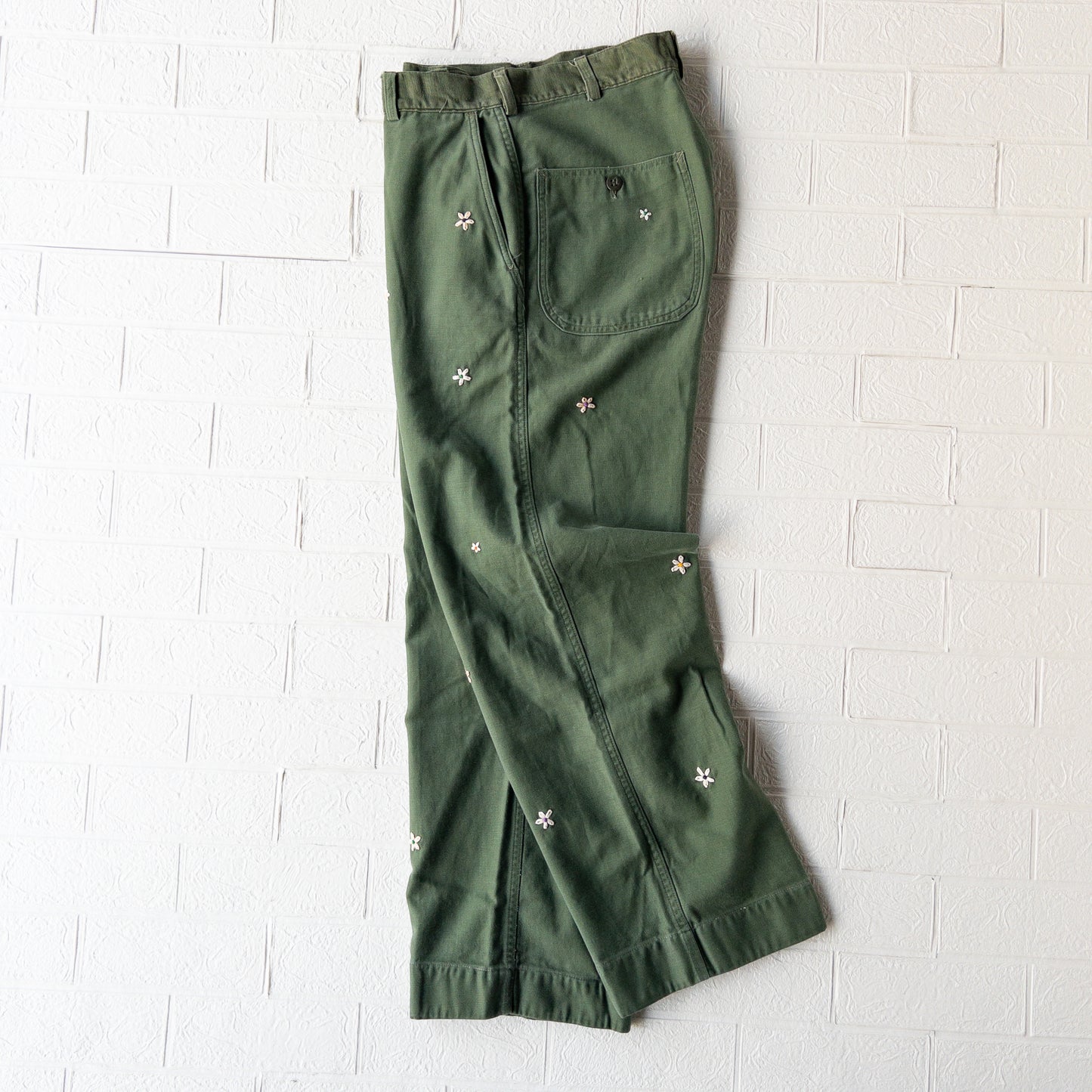 SHANANA MIL DAISY® U.S. ARMY COTTON SATEEN BAKER PANTS(OG107)var.1