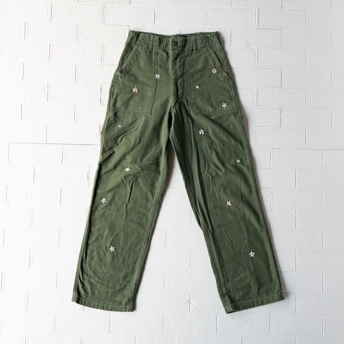 SHANANA MIL DAISY® US ARMY COTTON SATEEN BAKER PANTS(OG107)var.4