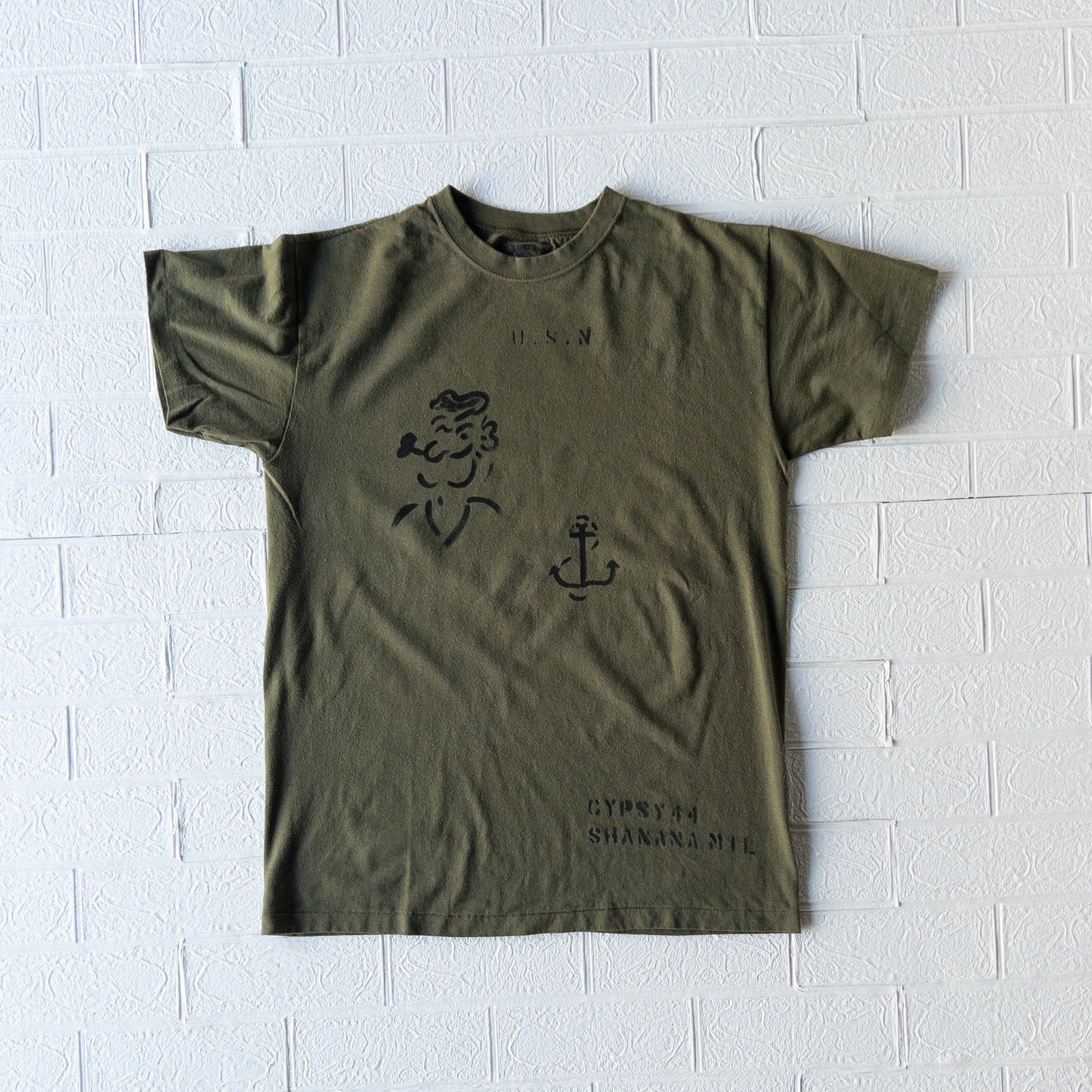 SHANANA MIL GYPSY HAND PAINT USN POPEYE TEE (OG)var.2