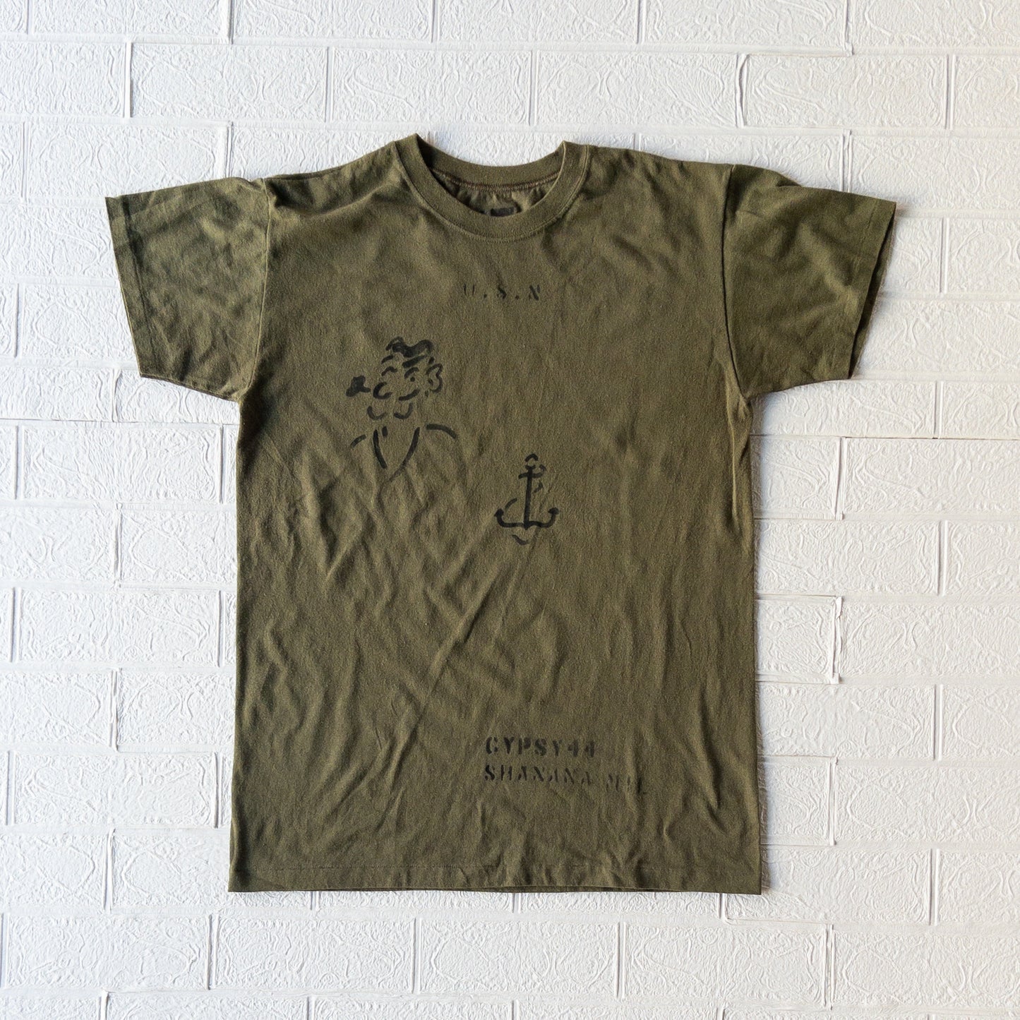 SHANANA MIL GYPSY HAND PAINT USN POPEYE TEE (OG)var.3