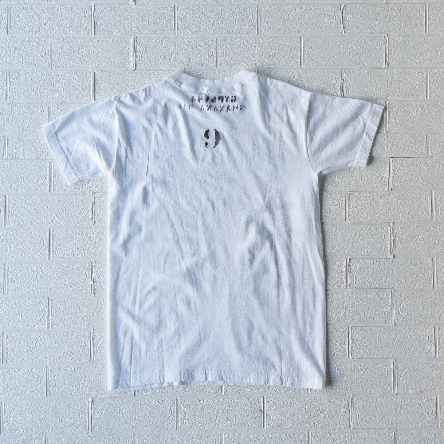 SHANANA MIL GYPSY HAND PAINT USN STENCIL TEE var.1