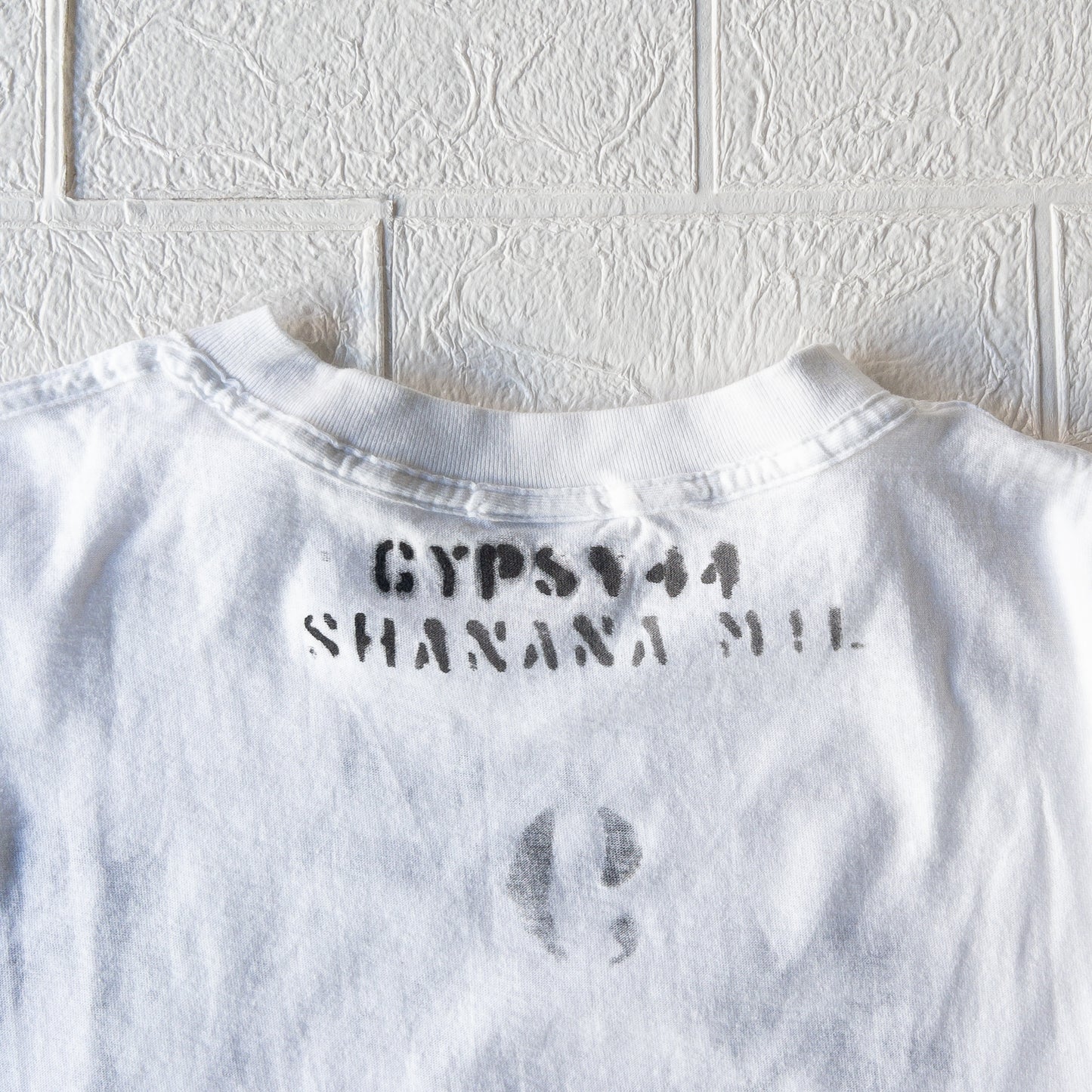 SHANANA MIL GYPSY HAND PAINT USN STENCIL TEE var.1