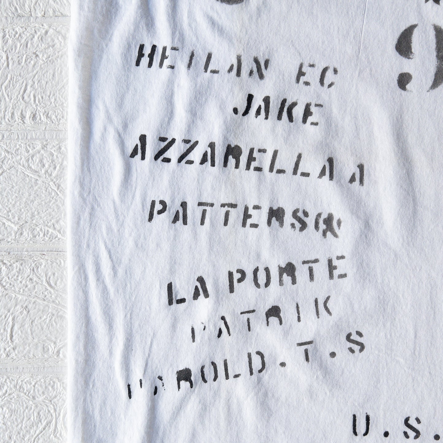 SHANANA MIL GYPSY HAND PAINT USN STENCIL TEE  var.2