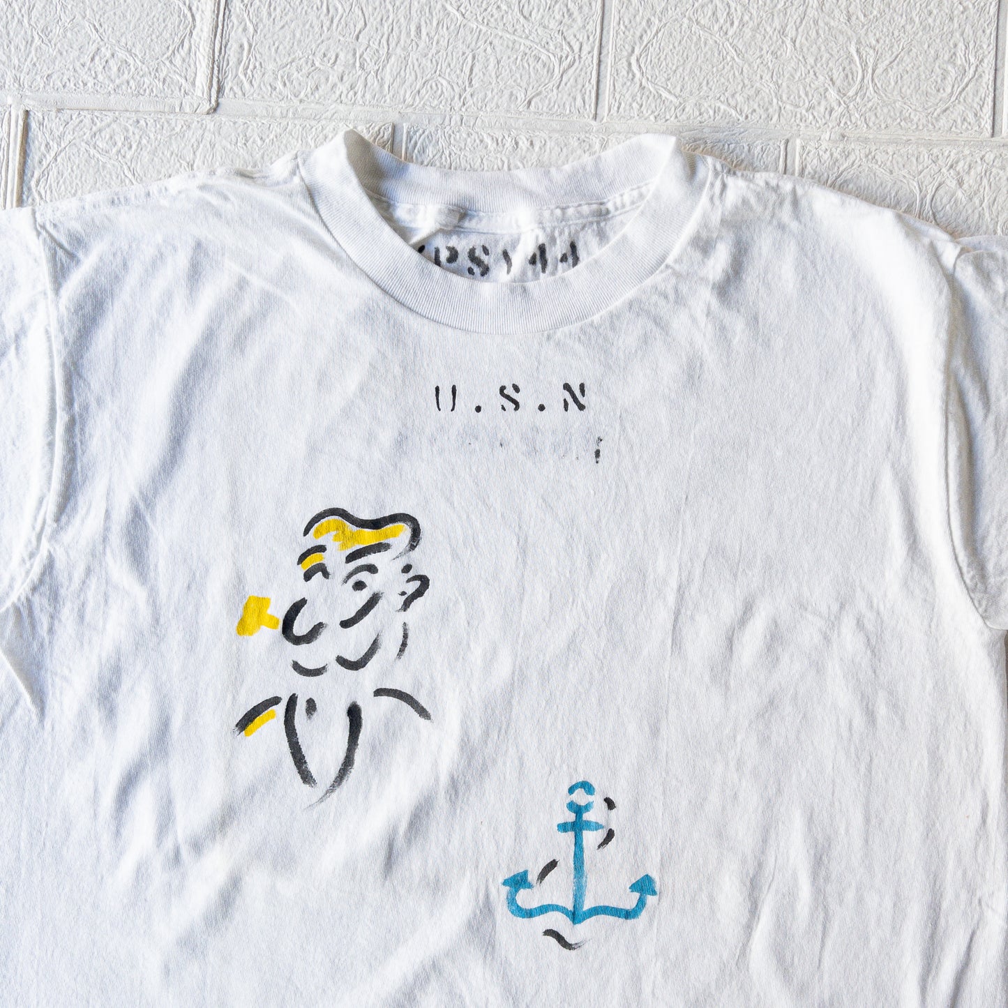 SHANANA MIL GYPSY HAND PAINT USN POPEYE TEE var.1