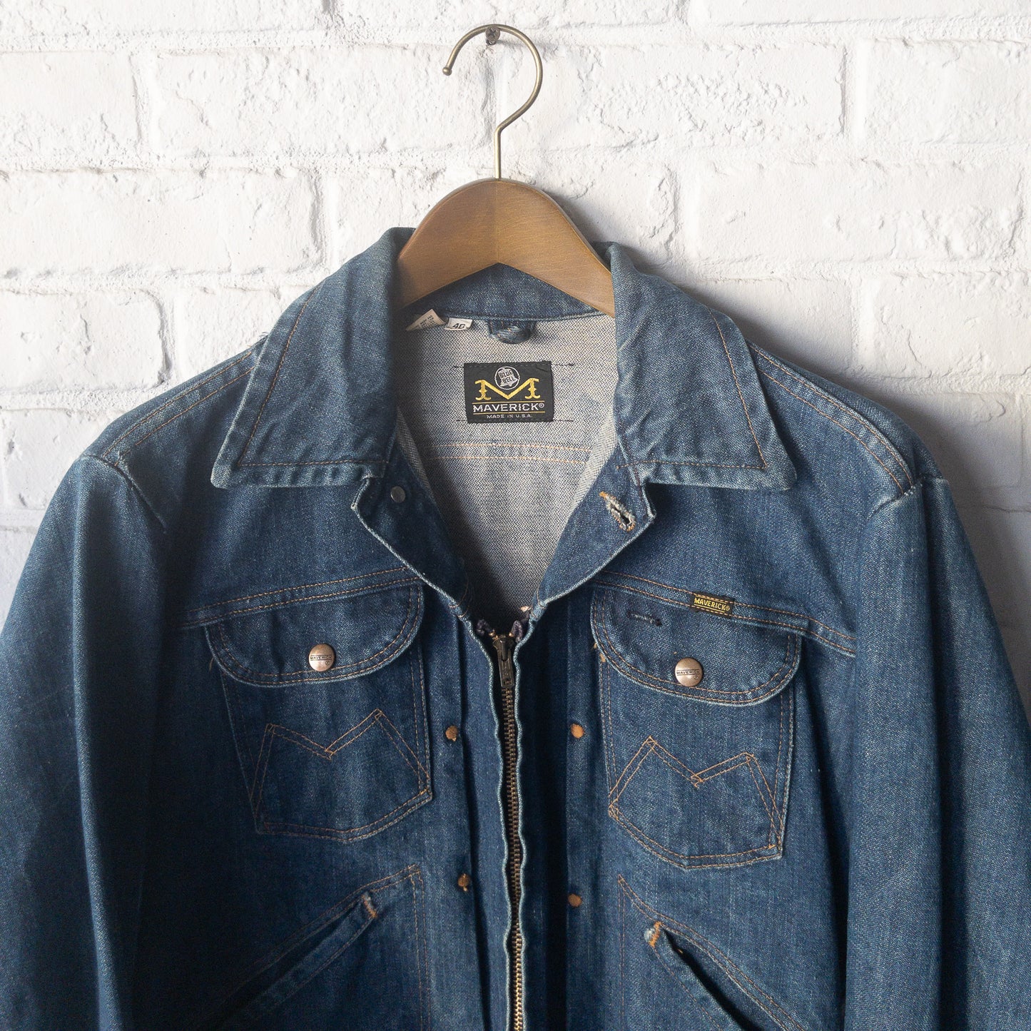 MAVERICK BLUE BELL 24MJZ DENIM JACKET VINTAGE 1960'S