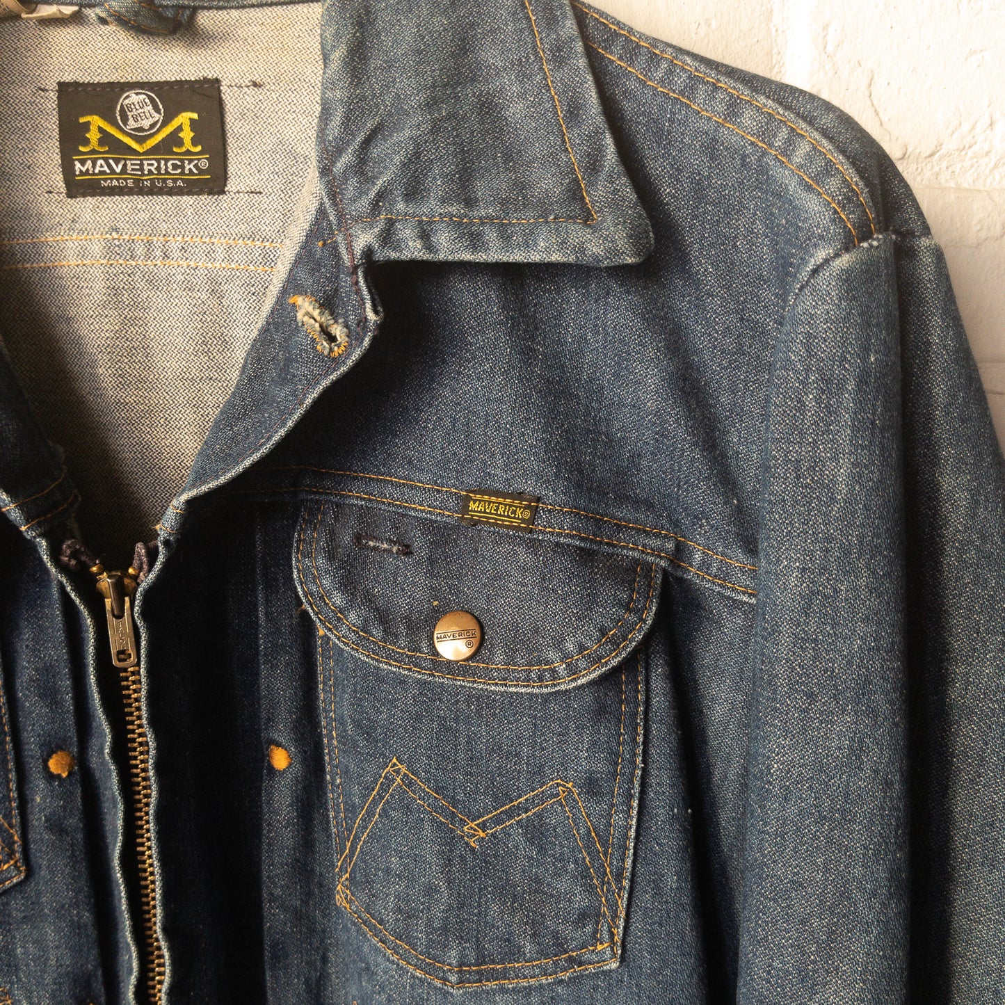 MAVERICK BLUE BELL 24MJZ DENIM JACKET VINTAGE 1960'S