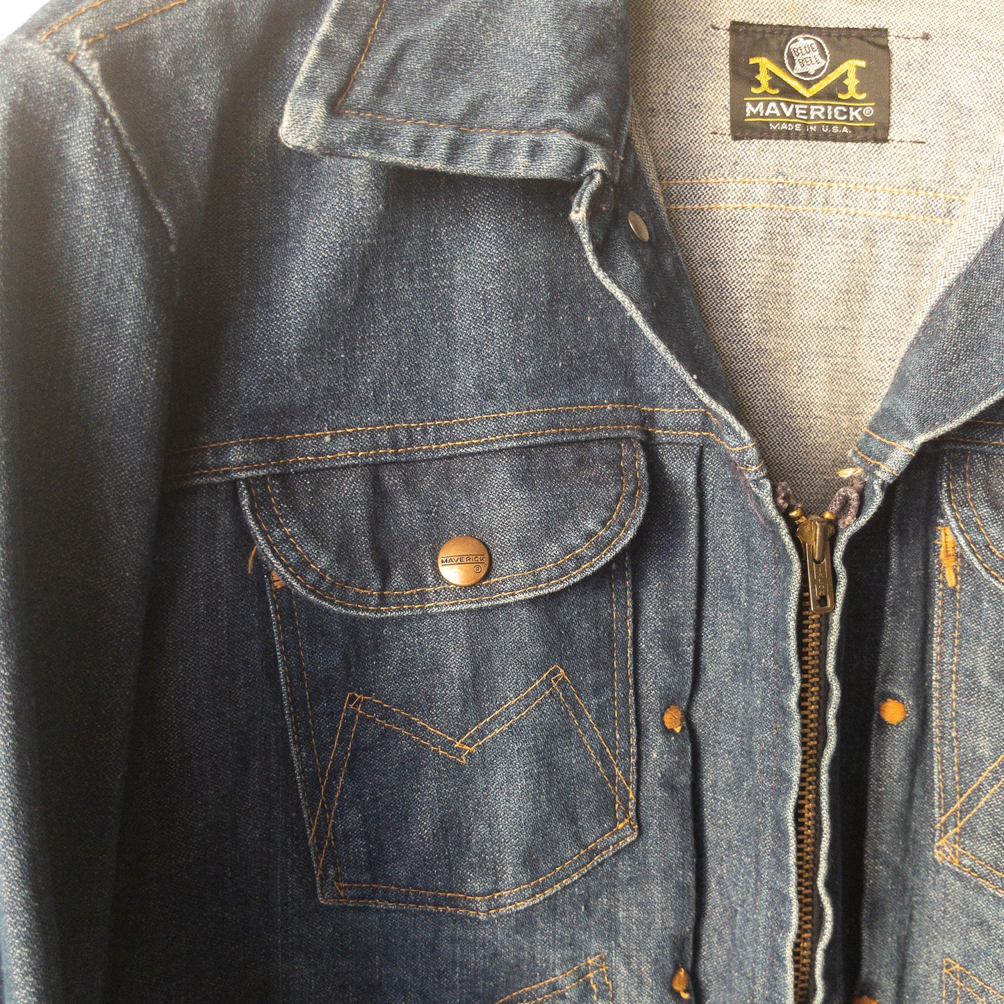 MAVERICK BLUE BELL 24MJZ DENIM JACKET VINTAGE 1960'S