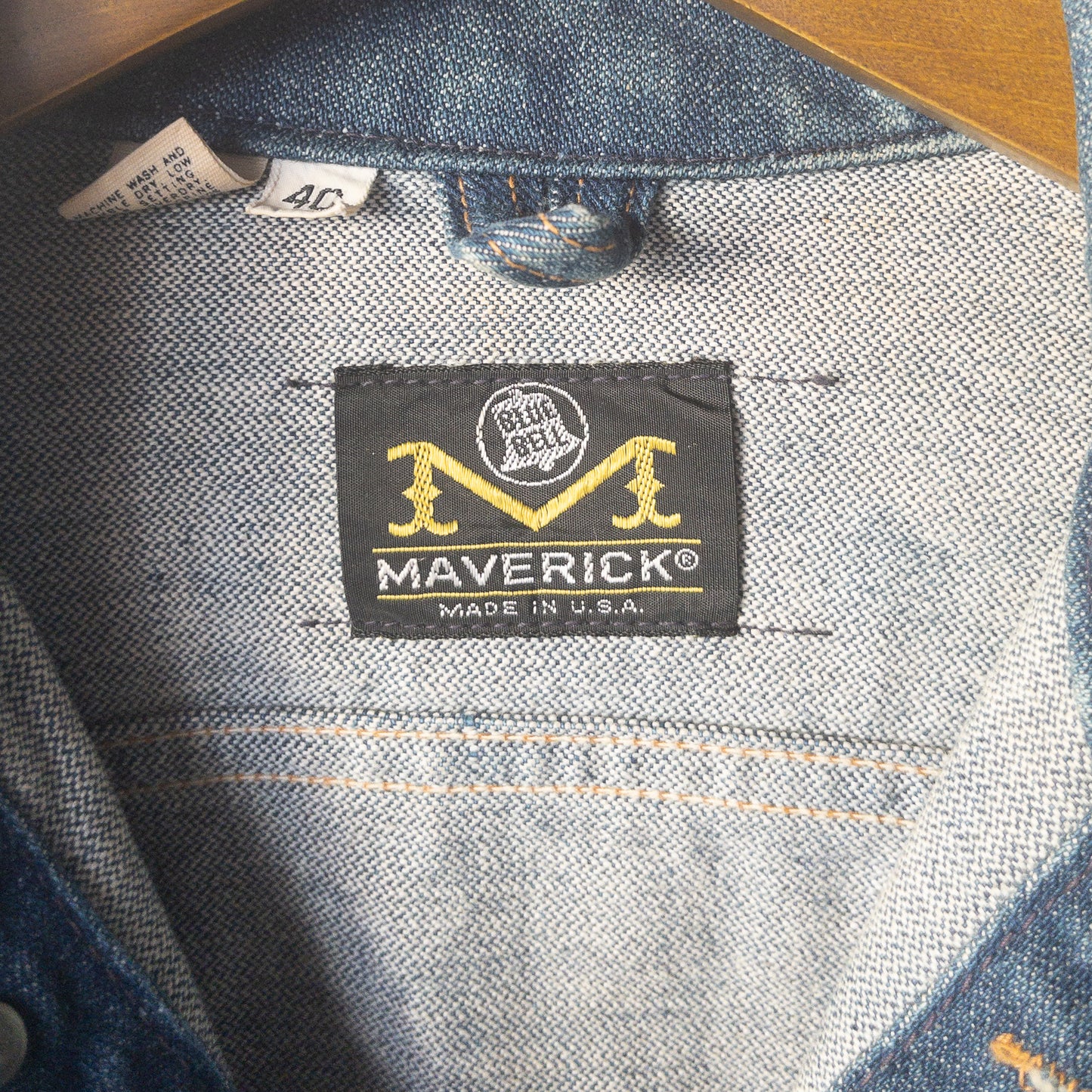 MAVERICK BLUE BELL 24MJZ DENIM JACKET VINTAGE 1960'S