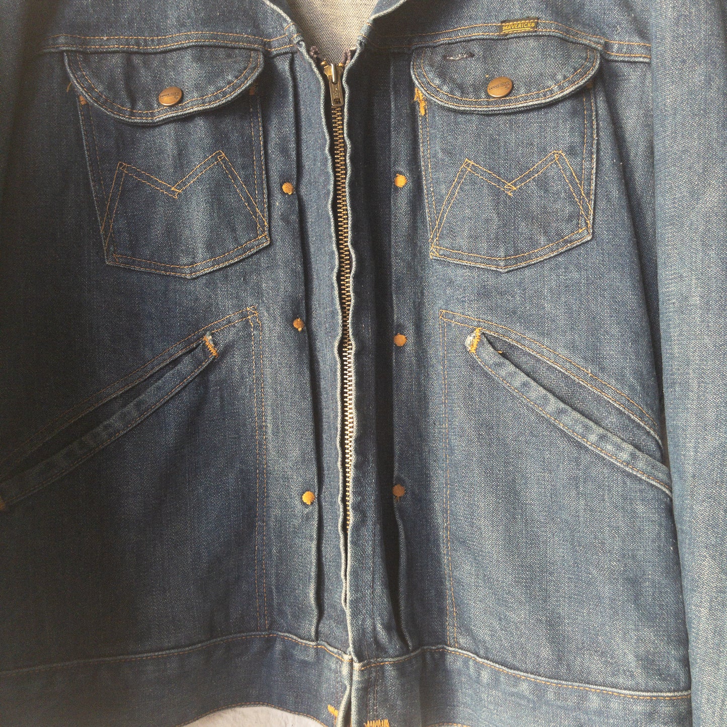 MAVERICK BLUE BELL 24MJZ DENIM JACKET VINTAGE 1960'S