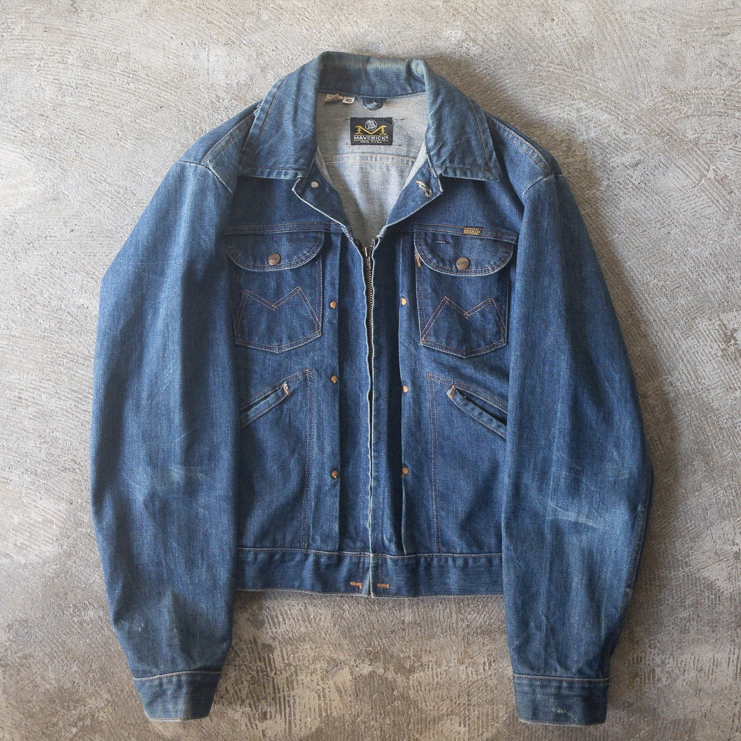 MAVERICK BLUE BELL 24MJZ DENIM JACKET VINTAGE 1960'S