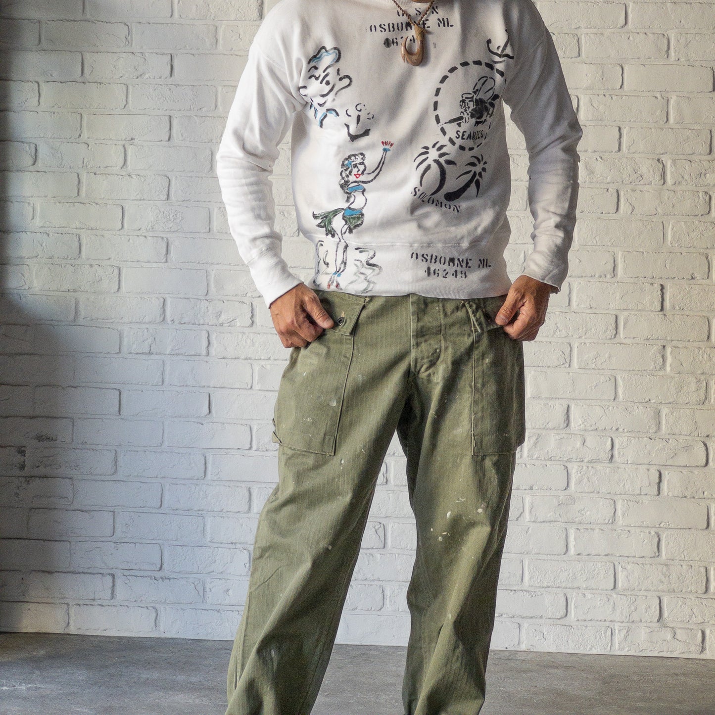 USMC P-44 HBT UTILITY TROUSERS VINTAGE