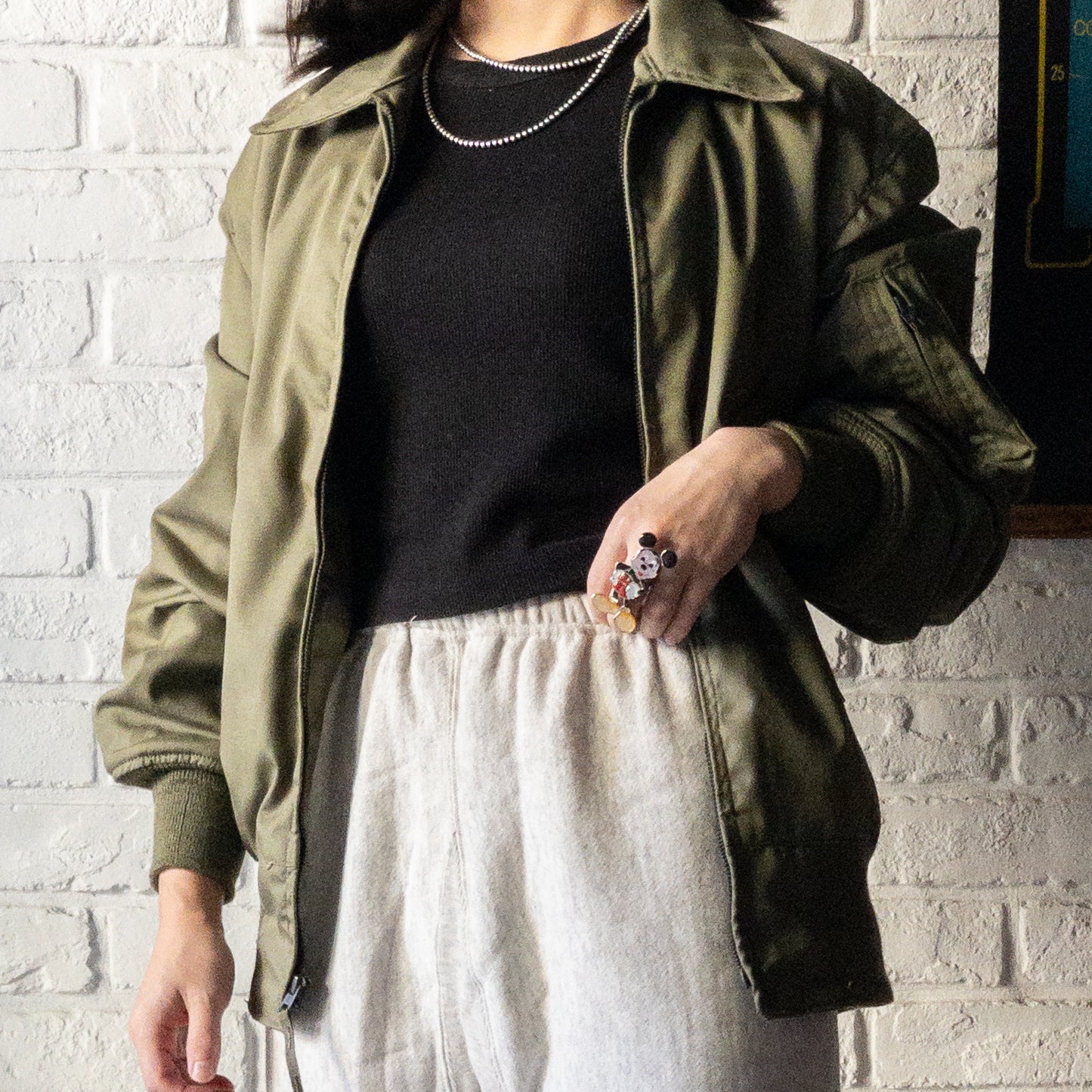 US ARMY LIGHT WEIGHT FLYER'S JACKET 86'S DEAD STOCK