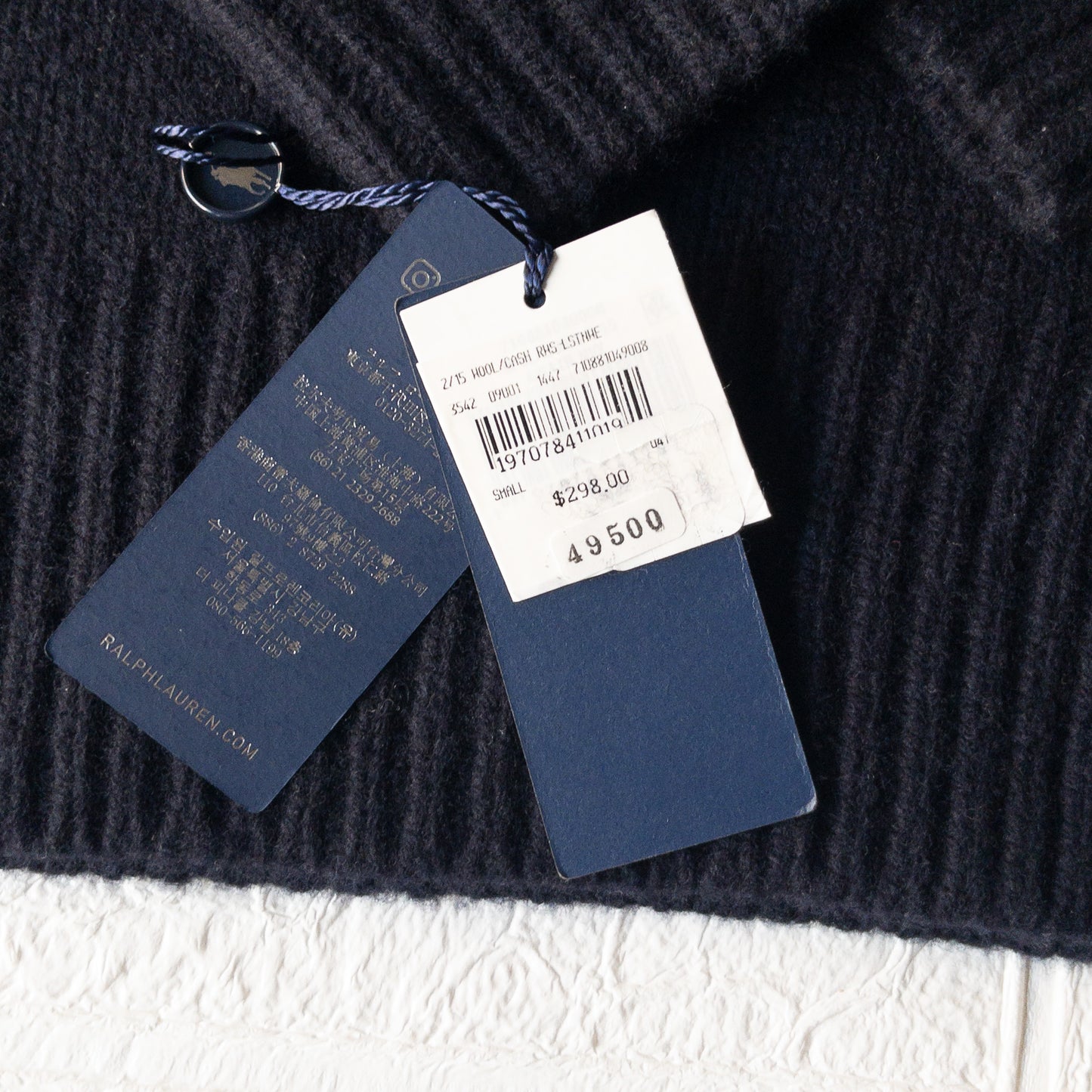 POLO RALPH LAUREN WOOL CASHIMERE POCKET TURTLE KNIT