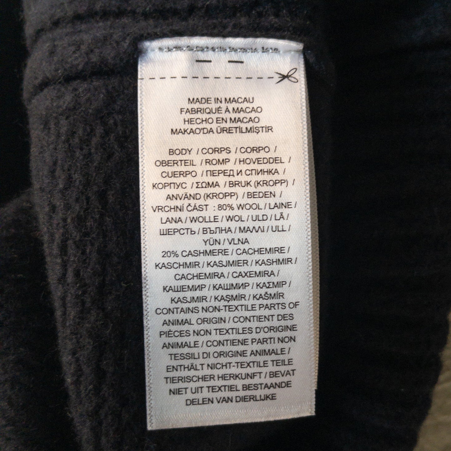 POLO RALPH LAUREN WOOL CASHIMERE POCKET TURTLE KNIT