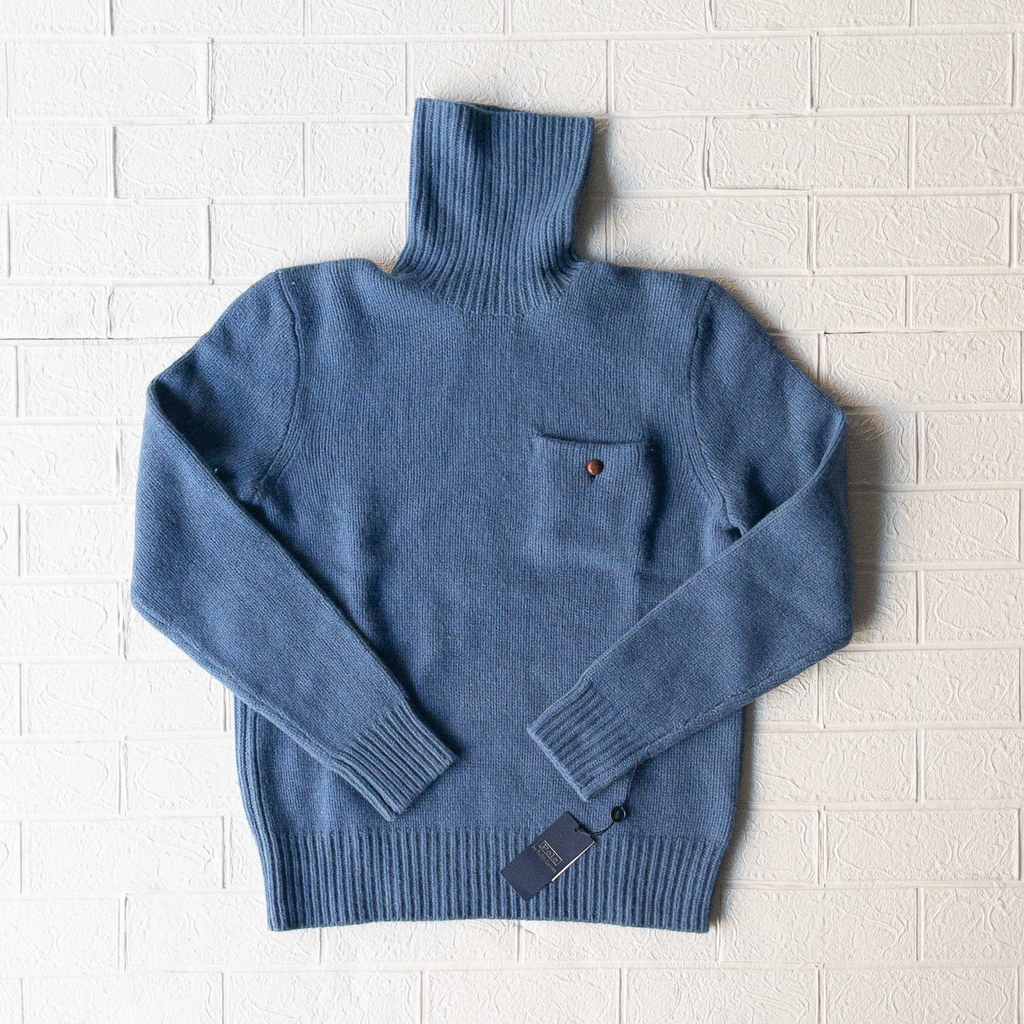 POLO RALPH LAUREN WOOL CASHIMERE POCKET TURTLE KNIT