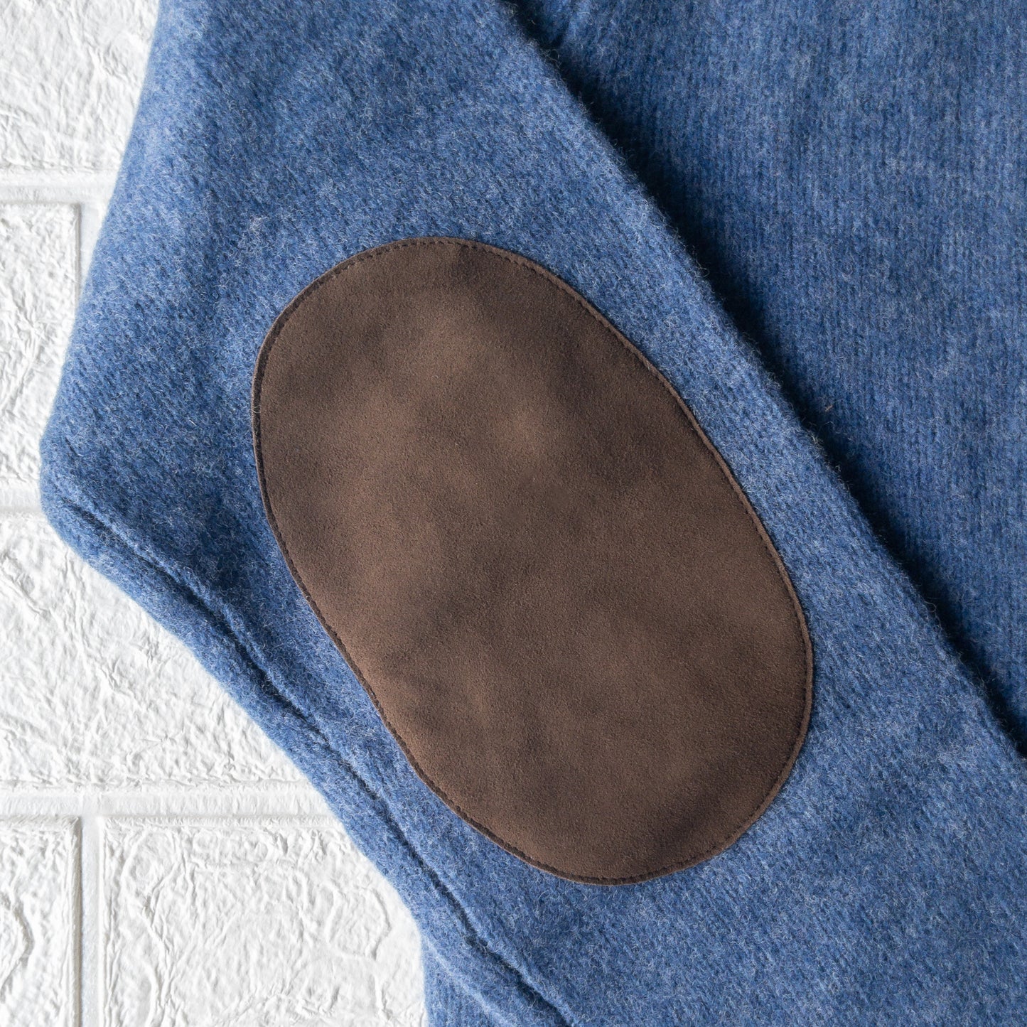 POLO RALPH LAUREN SUEDE PATCH KNIT