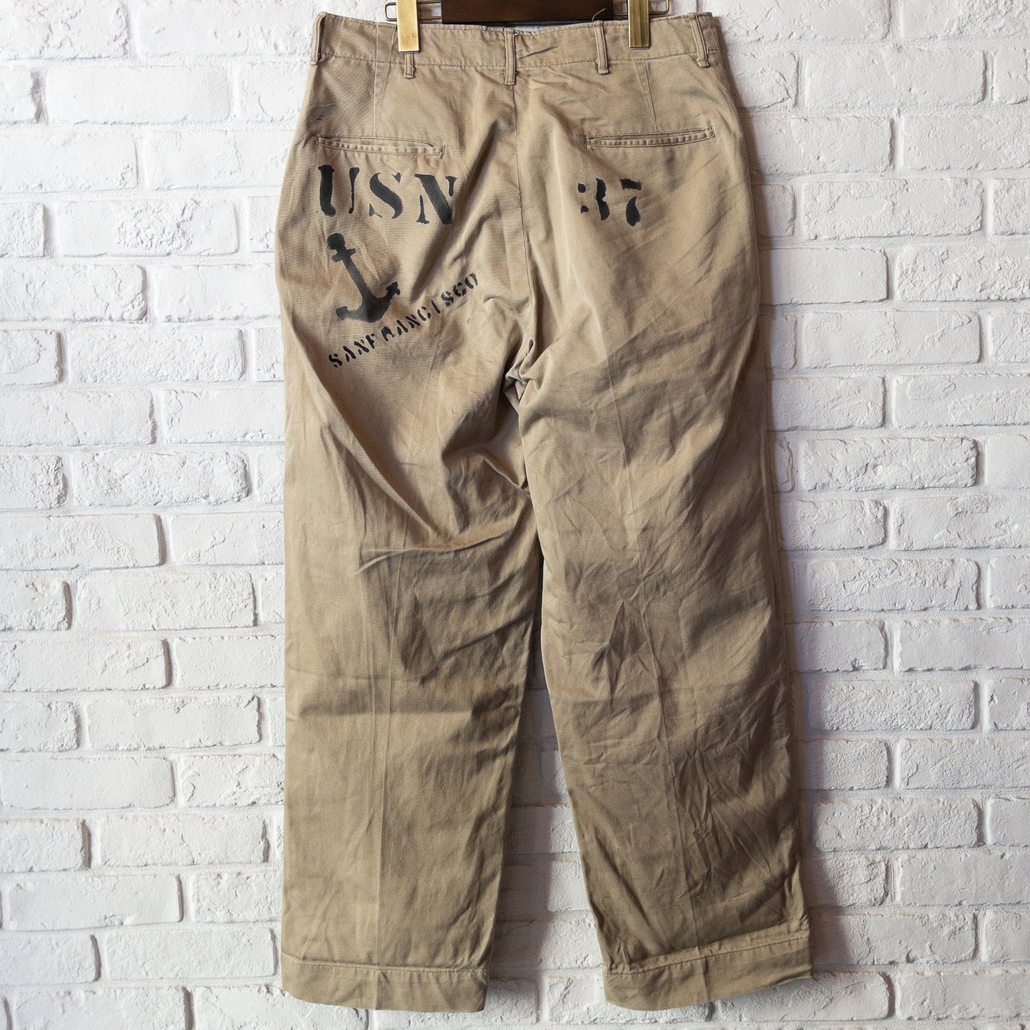 SHANANAMIL GYPSY USN PINUP HAND DRAWN CHINO PANTS VINTAGE VAR.2