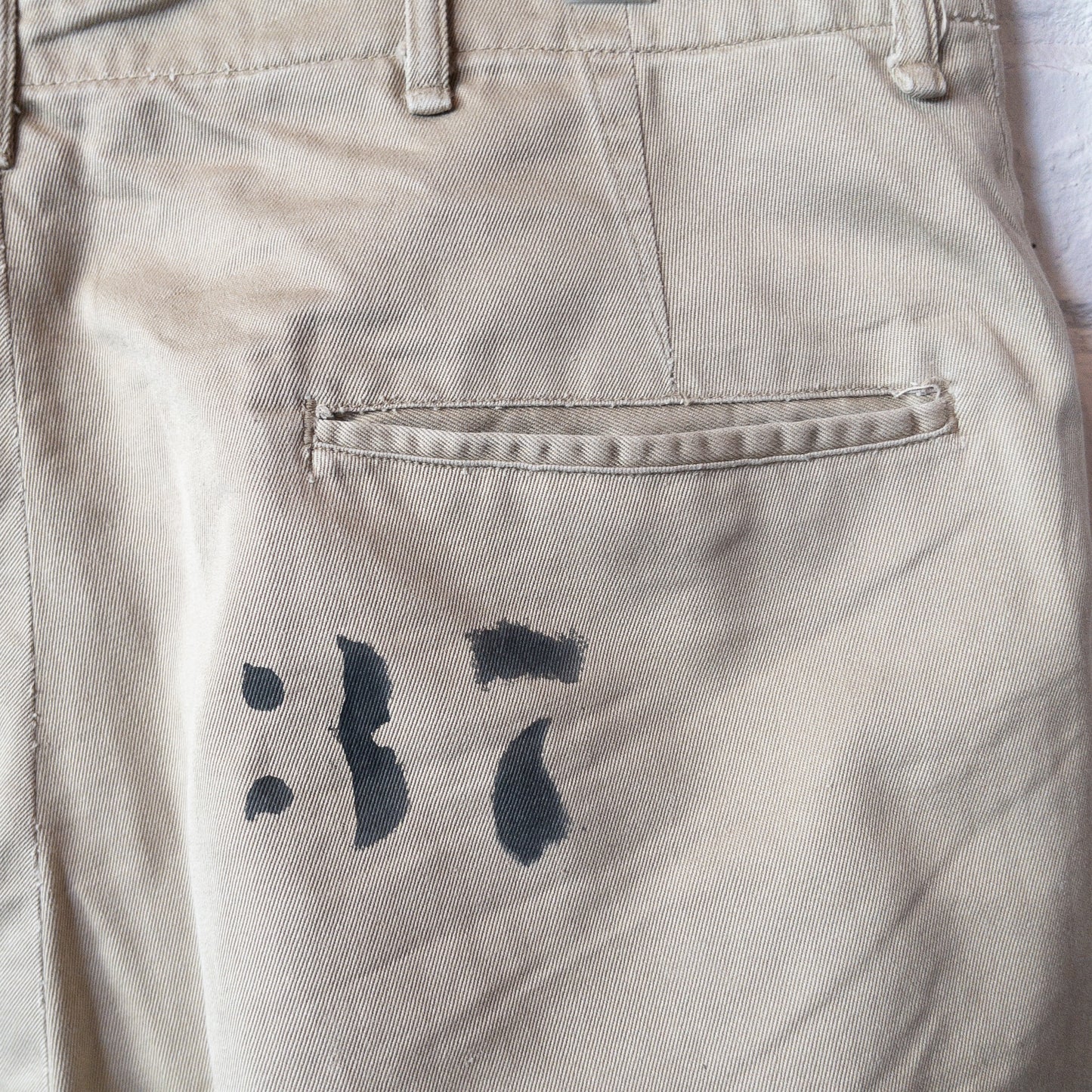 SHANANAMIL GYPSY USN PINUP HAND DRAWN CHINO PANTS VINTAGE VAR.2